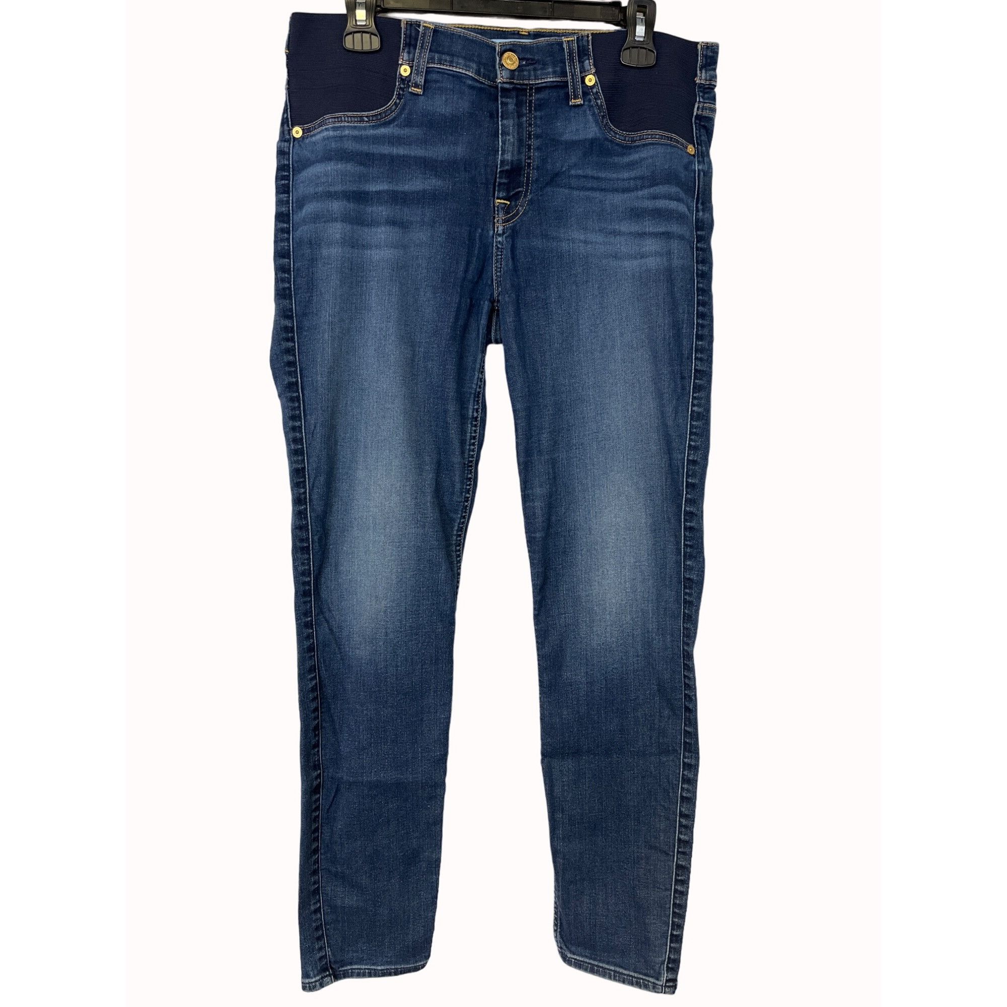 7 For All Mankind 7 For All Mankind Women's Blue Ankle Skinny Jeans Size 30 SK Size 30" / US 8 / IT 44 - 1 Thumbnail