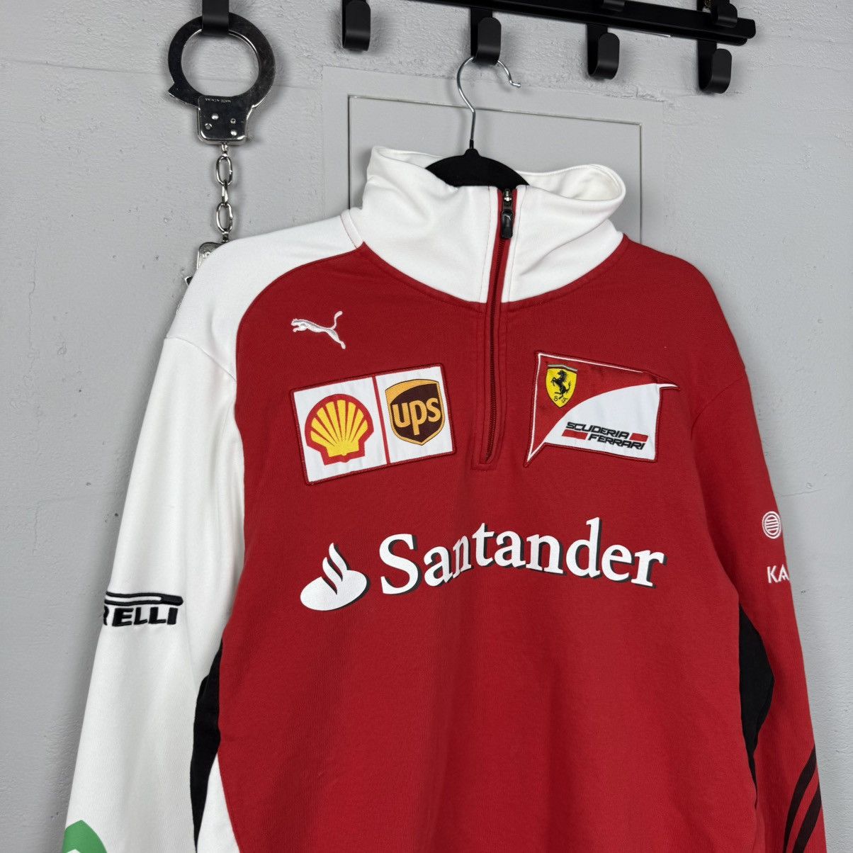 Puma Vintage Puma Ferrari Firelli Racing Zip Sweatshirt Size US M / EU 48-50 / 2 - 2 Thumbnail