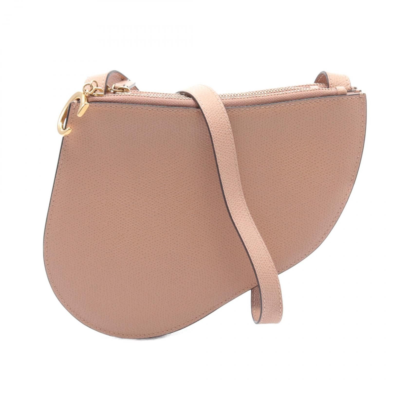 Dior Dior Saddle Leather Shoulder Bag Leather Shoulder Bag in Pink, Women's