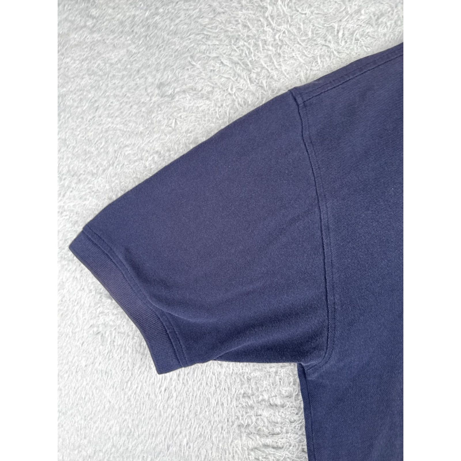 Tommy Hilfiger Tommy Hilfiger Polo Shirt Men Large Blue 100% Cotton Short Sleeve Crest Slim Fit Adult L Button Collar Logo Embroidered Casual Polo Shirt Mens Size US L / EU 52-54 / 3 - 3 Thumbnail