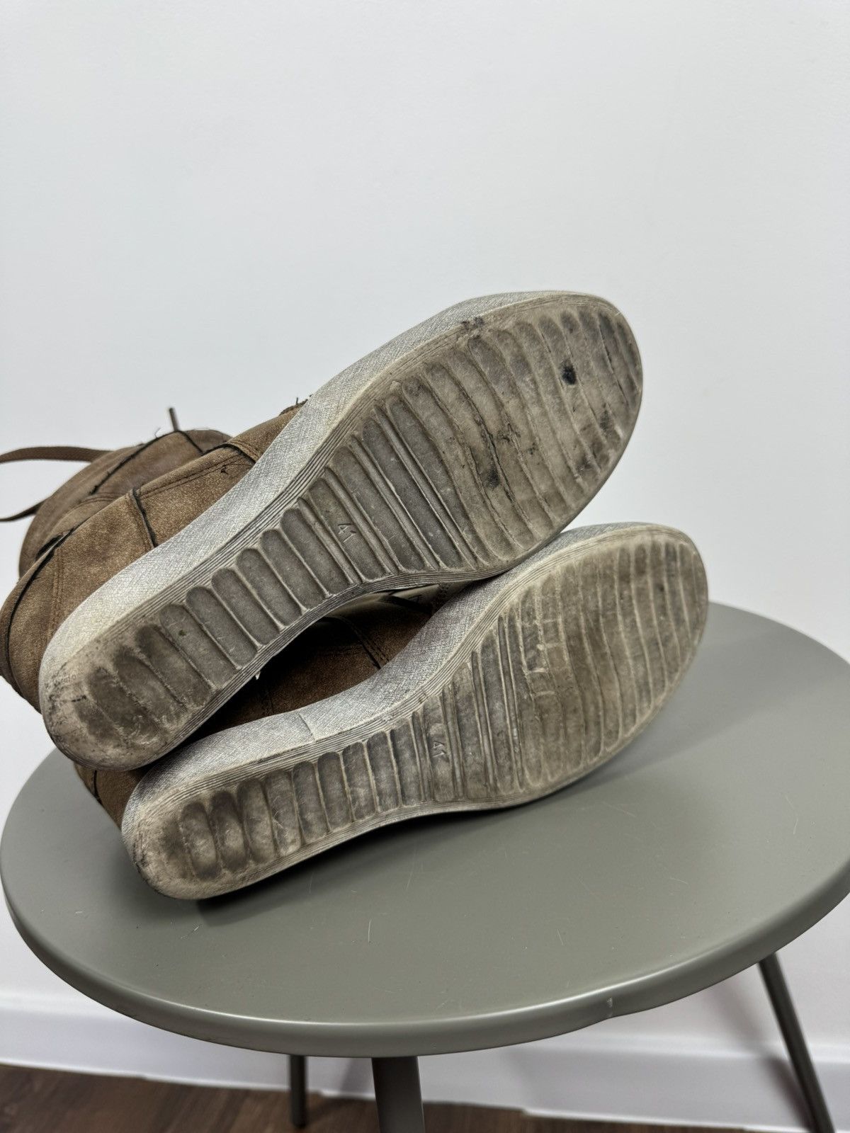 Other Suede High Top Wedge Sneakers Hidden Heel Shoes Women 41 Size US 9.5 / IT 39.5 - 8 Thumbnail
