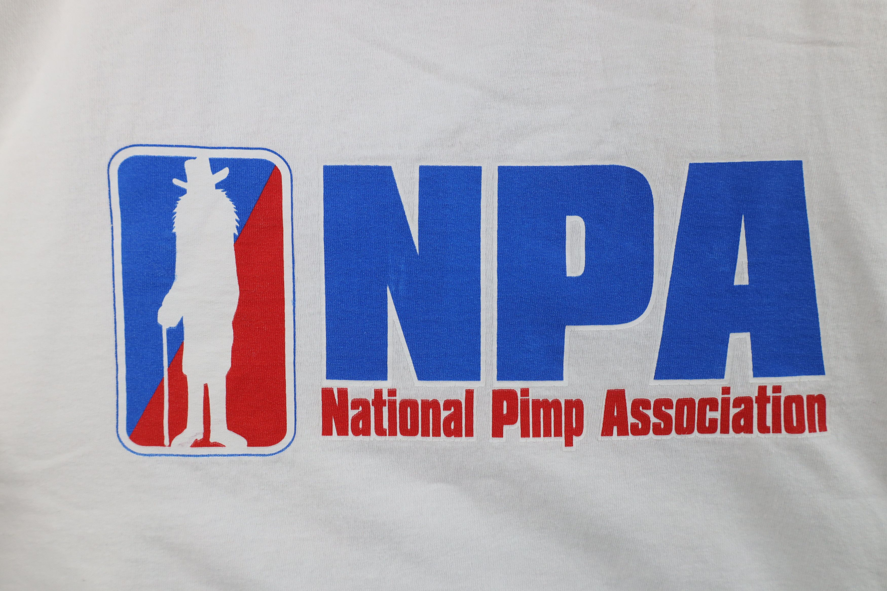 Vintage Vintage NPA National Pimp Association Short Sleeve T-Shirt Size US XXL / EU 58 / 5 - 4 Thumbnail