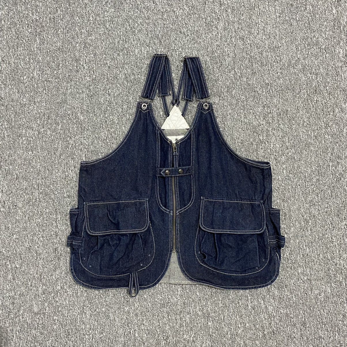 image of Snow Peak - Takibi Indigo Denim Vest, Men's (Size Medium)