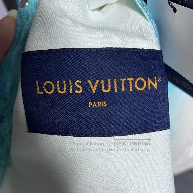 Louis Vuitton Louis Vuitton White spray-painted single-breasted casual d Size US L / EU 52-54 / 3 - 2 Thumbnail