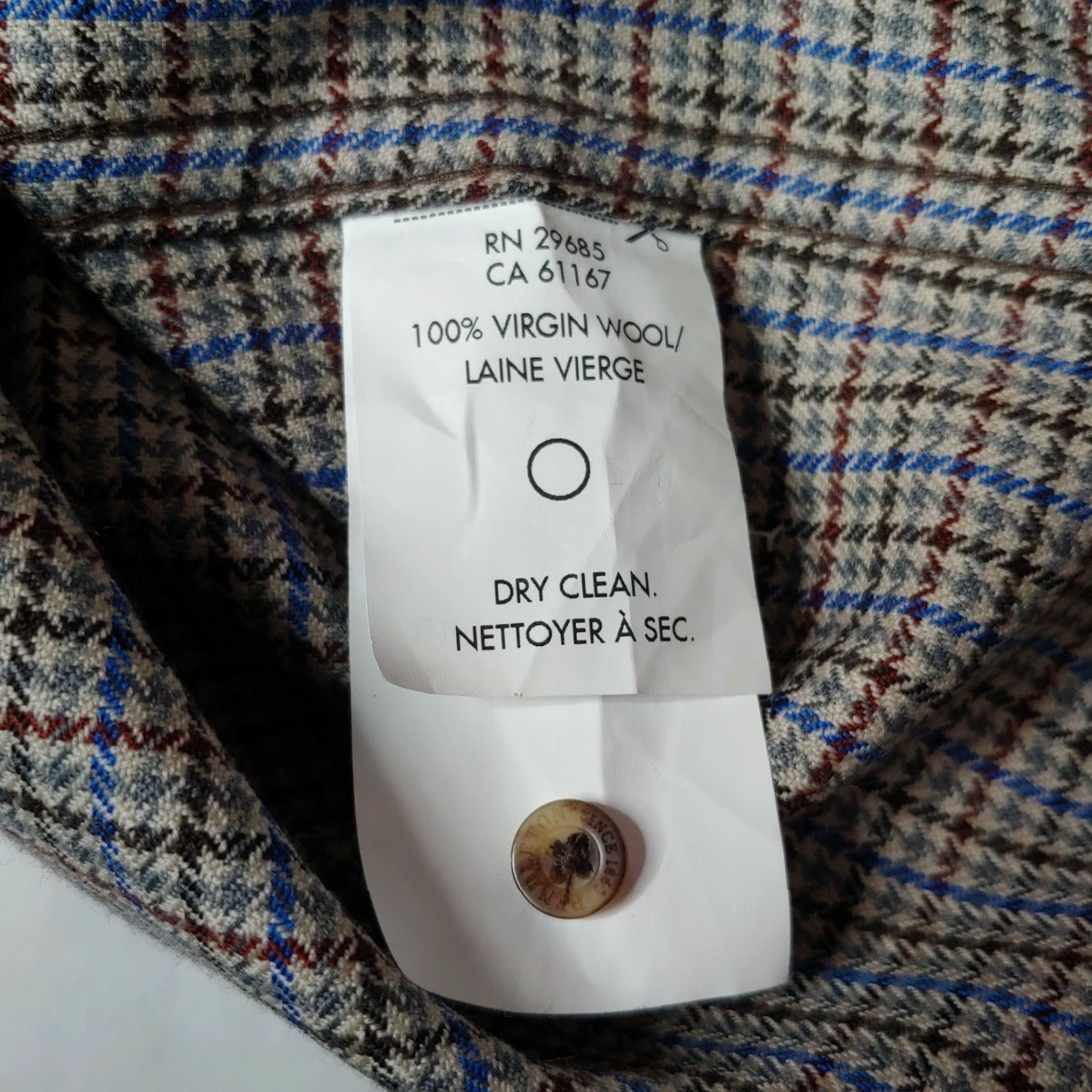 Pendleton VINTAGE Pendleton Shirt Men L Brown Plaid Herringbone Wool 100% Virgin Wool Button-Down Collared Workwear Preppy Size US L / EU 52-54 / 3 - 6 Thumbnail