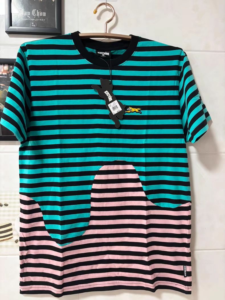 Billionaire Boys Club BBC ICECREAM Striped Flying Dog Short Sleeve T-shirt Size US M / EU 48-50 / 2 - 1 Thumbnail