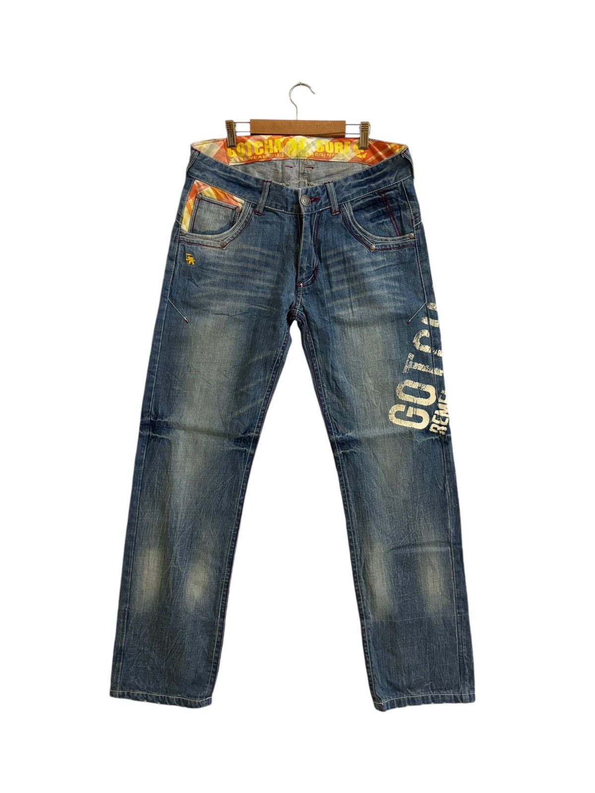 Vintage VINTAGE GOTCHA JEANS SIZE 35 Size US 35 - 2 Thumbnail