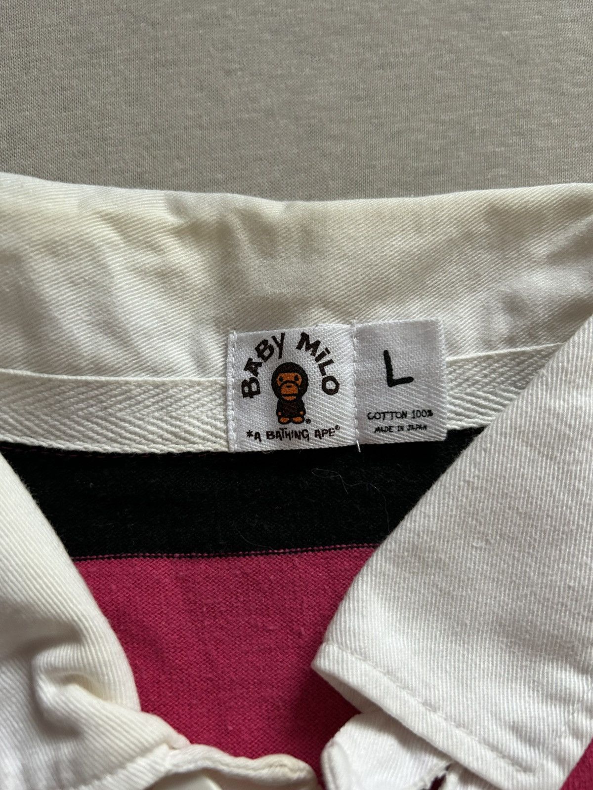 Bape Baby Milo Rugby Polo Size US L / EU 52-54 / 3 - 3 Thumbnail