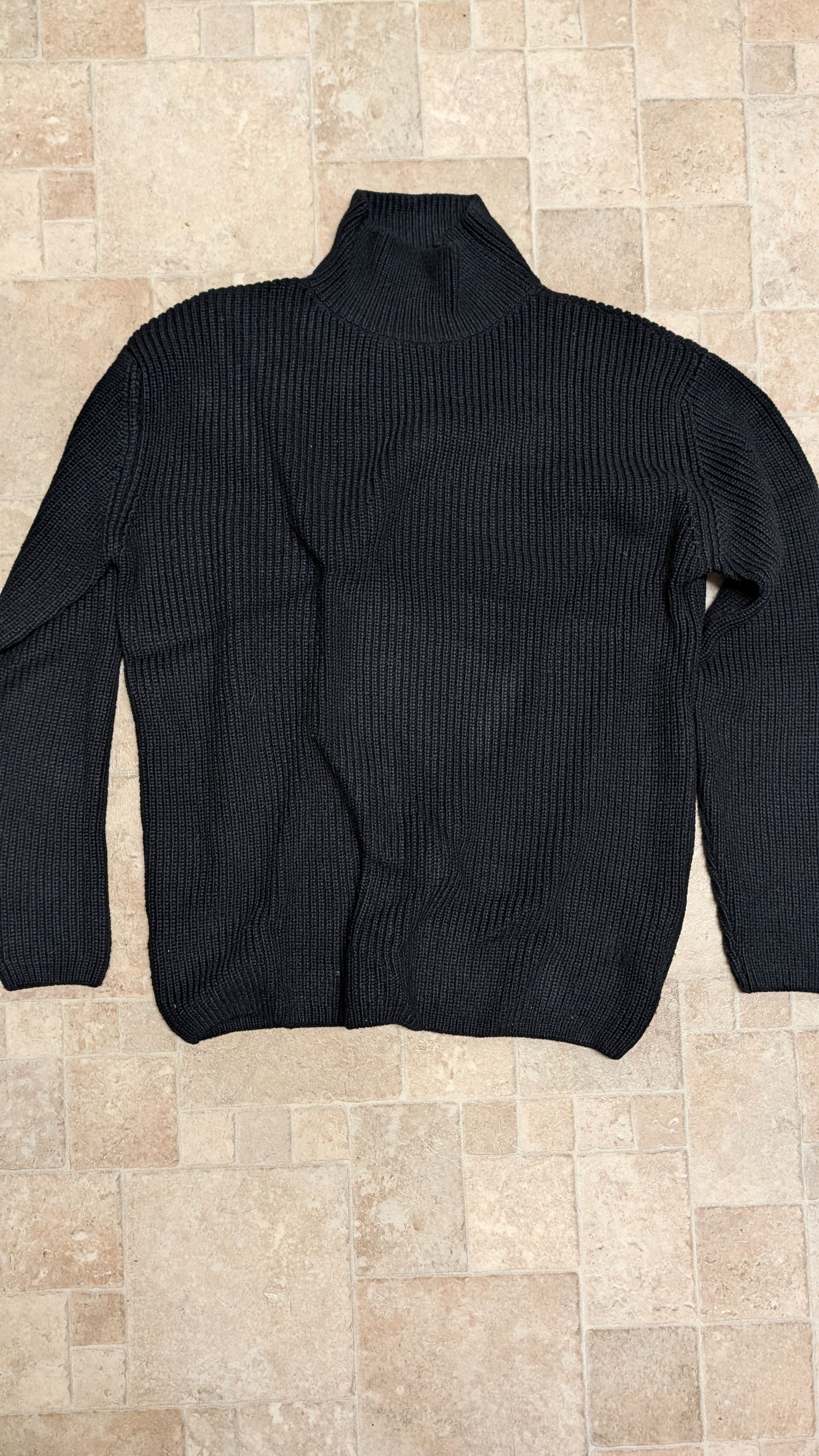 Zara Black Knit Turtleneck Sweater Size US M / EU 48-50 / 2 - 1 Thumbnail