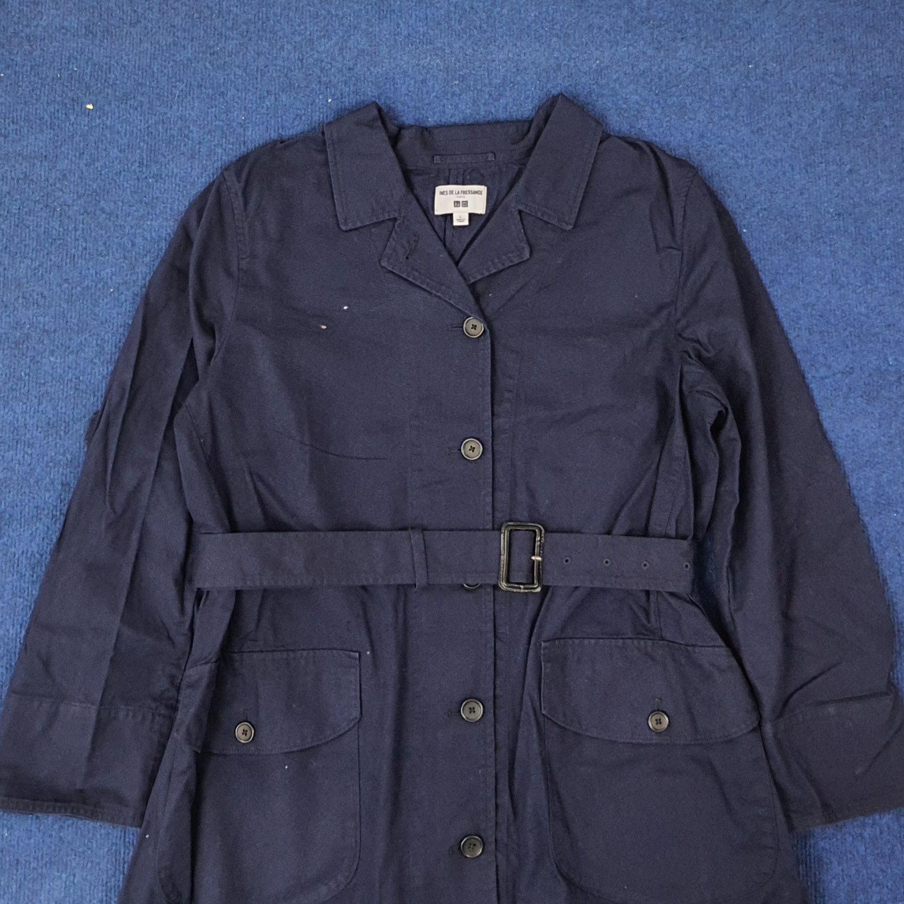 Designer × Japanese Brand × Vintage Vintage Ines De La Fressange Trench Coat C234N4 Size US M / EU 48-50 / 2 - 2 Thumbnail