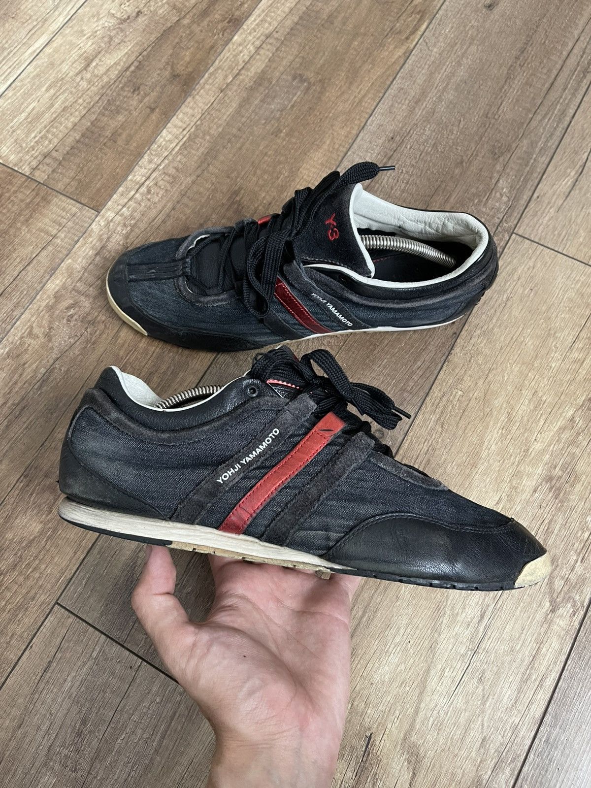 Y-3 Adidas Y-3 Yohji Yamamoto Sneakers Shoes Low Top Size US 10.5 / EU 43-44 - 4 Thumbnail
