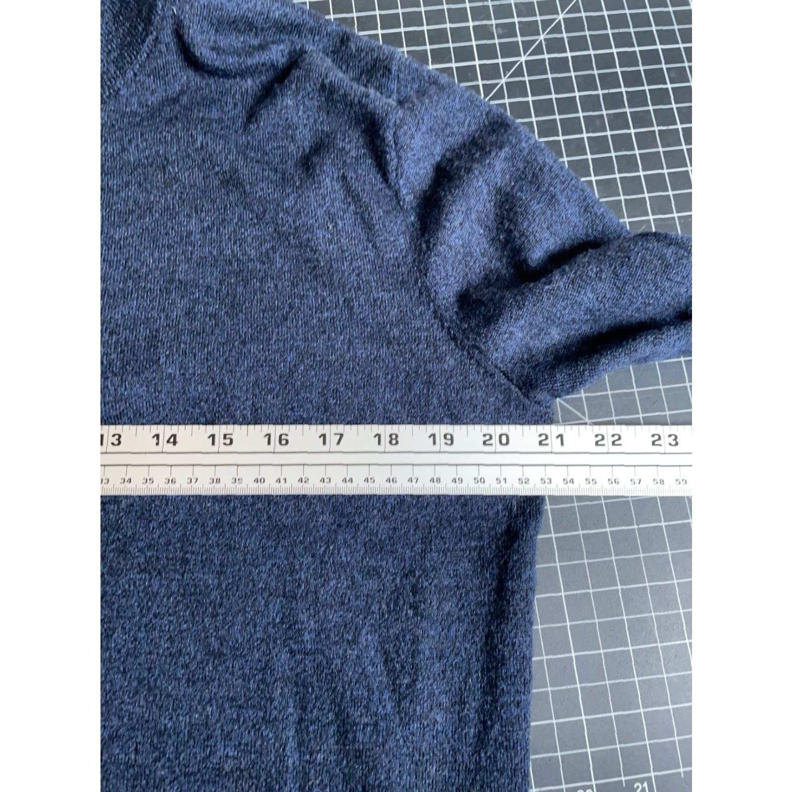 Vintage Artefact Merino Wool Sweater Men’s Large Dark Blue 1/4 Zip Pullover Lightweight Size US L / EU 52-54 / 3 - 5 Thumbnail