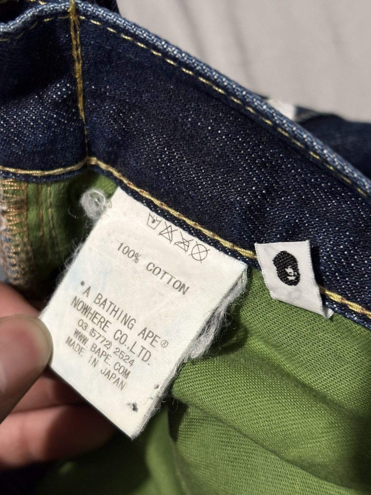 Bape 32 Nigo Era Bape Star Jeans Bapesta Logo Denim Human Made m Size US 32 / EU 48 - 7 Thumbnail