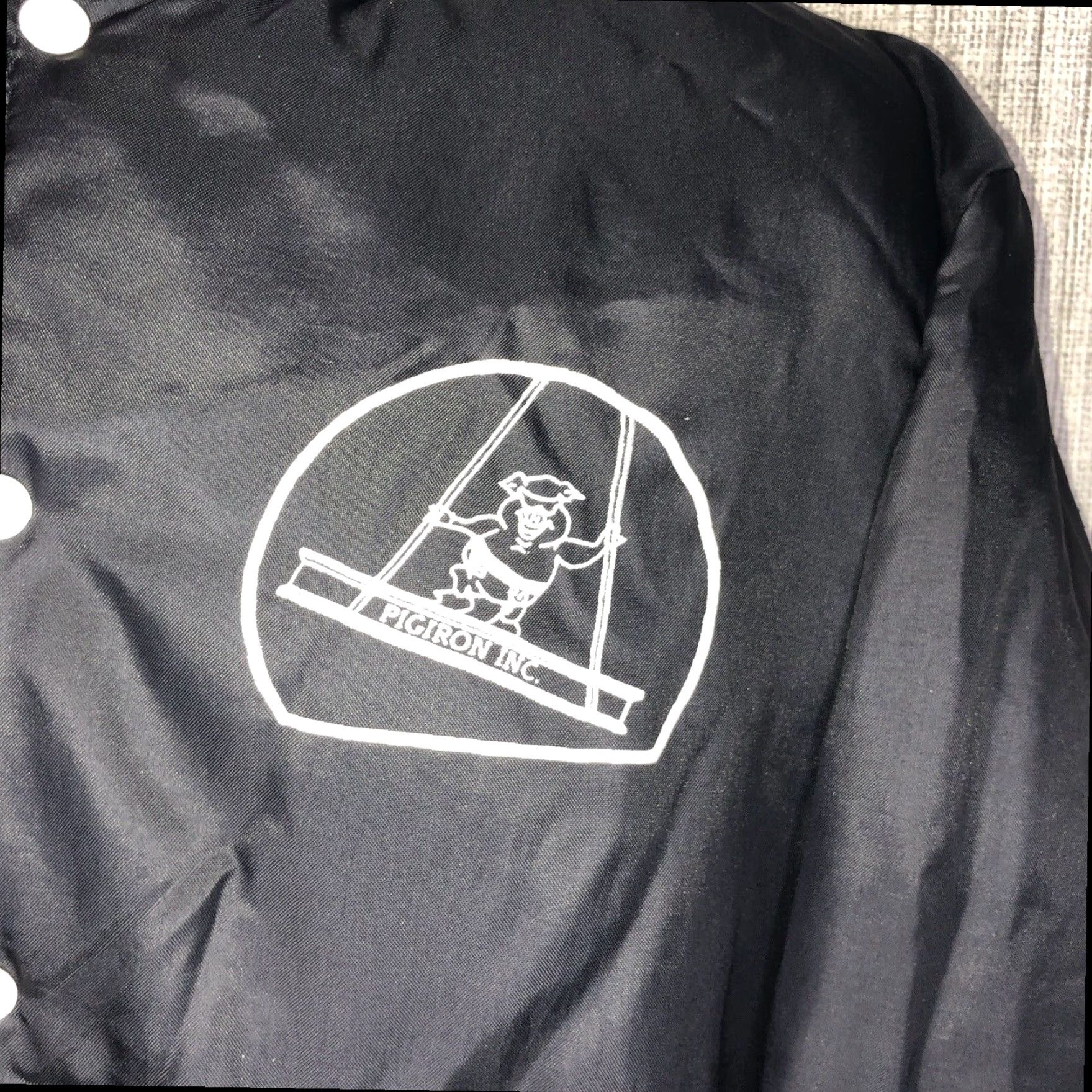 Holloway VINTAGE Holloway Satin Bomber Jacket Mens Large Black Size US L / EU 52-54 / 3 - 3 Thumbnail