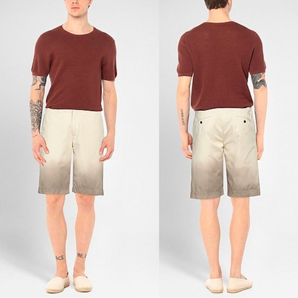 Other NWT New $136 Molo Eleven Beige Cotton Shorts Size L Size US 37 - 1 Thumbnail