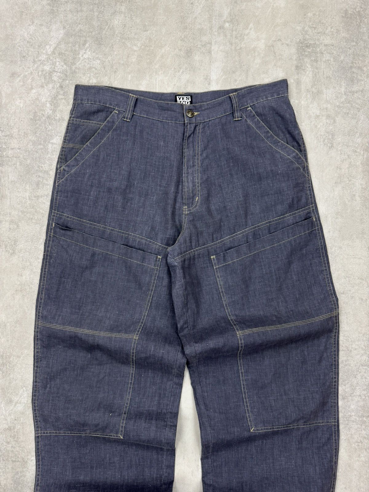 Other Yes Or Not Linen/Cotton Baggy Skater Pants Front Pockets Size US 34 / EU 50 - 2 Thumbnail