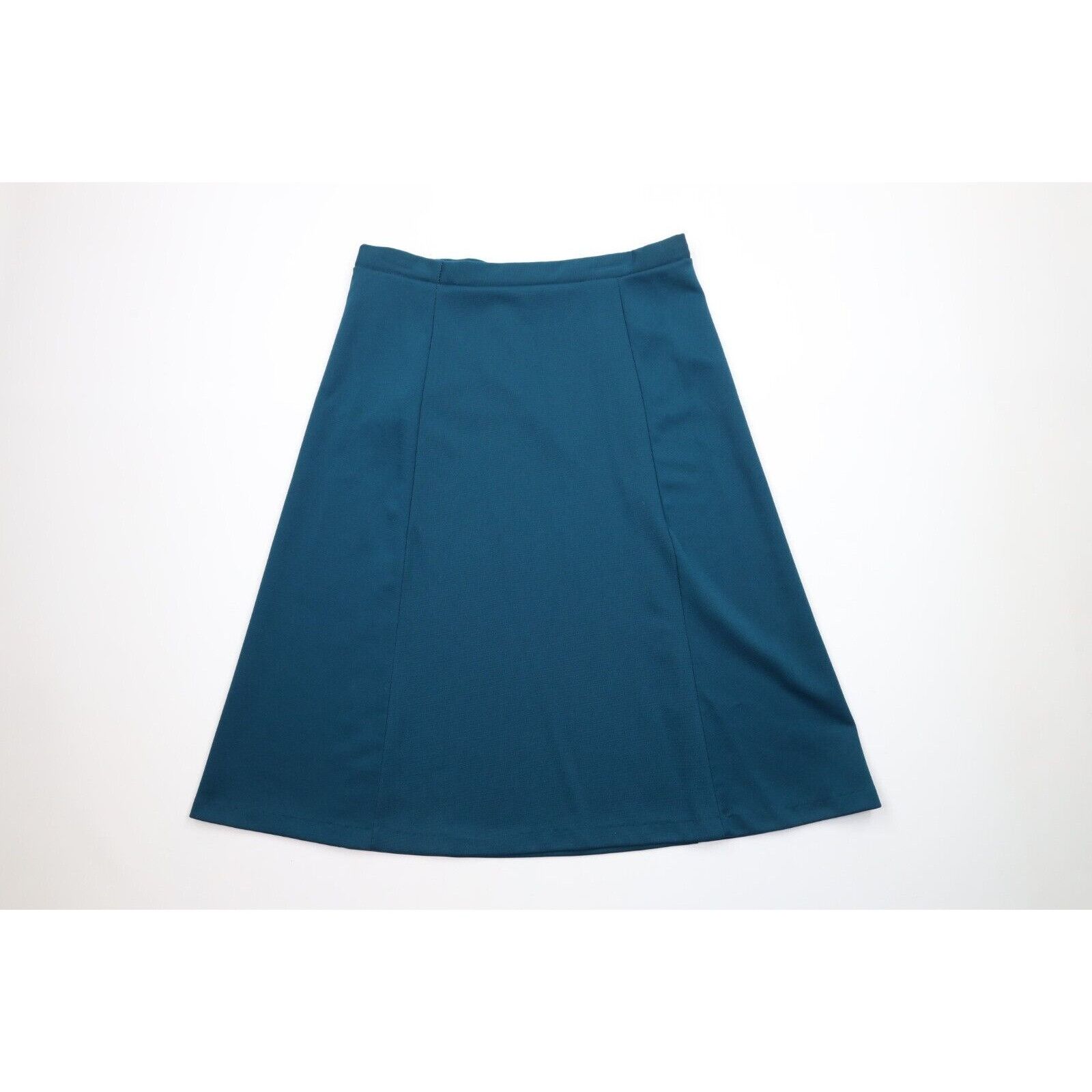 Vintage Vintage 70s Streetwear Blank Knit Long Skirt Teal Size 38" / US 16 / IT 52 - 6 Thumbnail