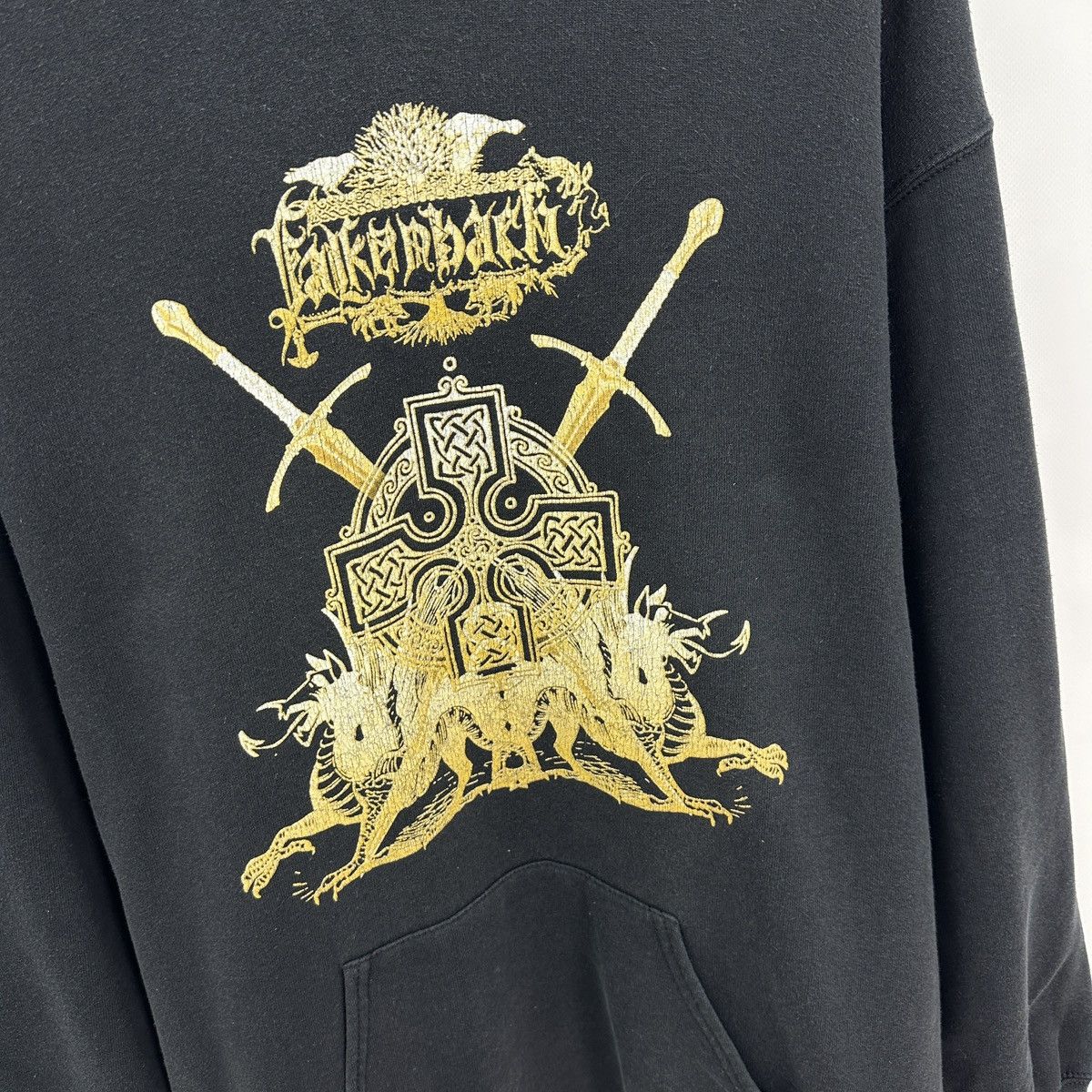 Band Tees Vintage 00s Falkenbach Heralding The Fireblade rock hoodie Size US XL / EU 56 / 4 - 7 Thumbnail