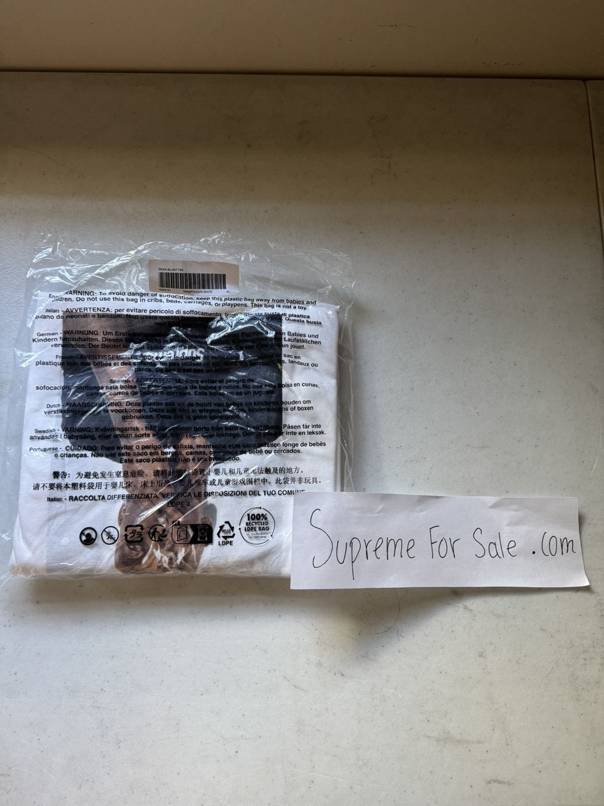 Supreme Supreme Dean Blunt Tee Size US XL / EU 56 / 4 - 2 Thumbnail