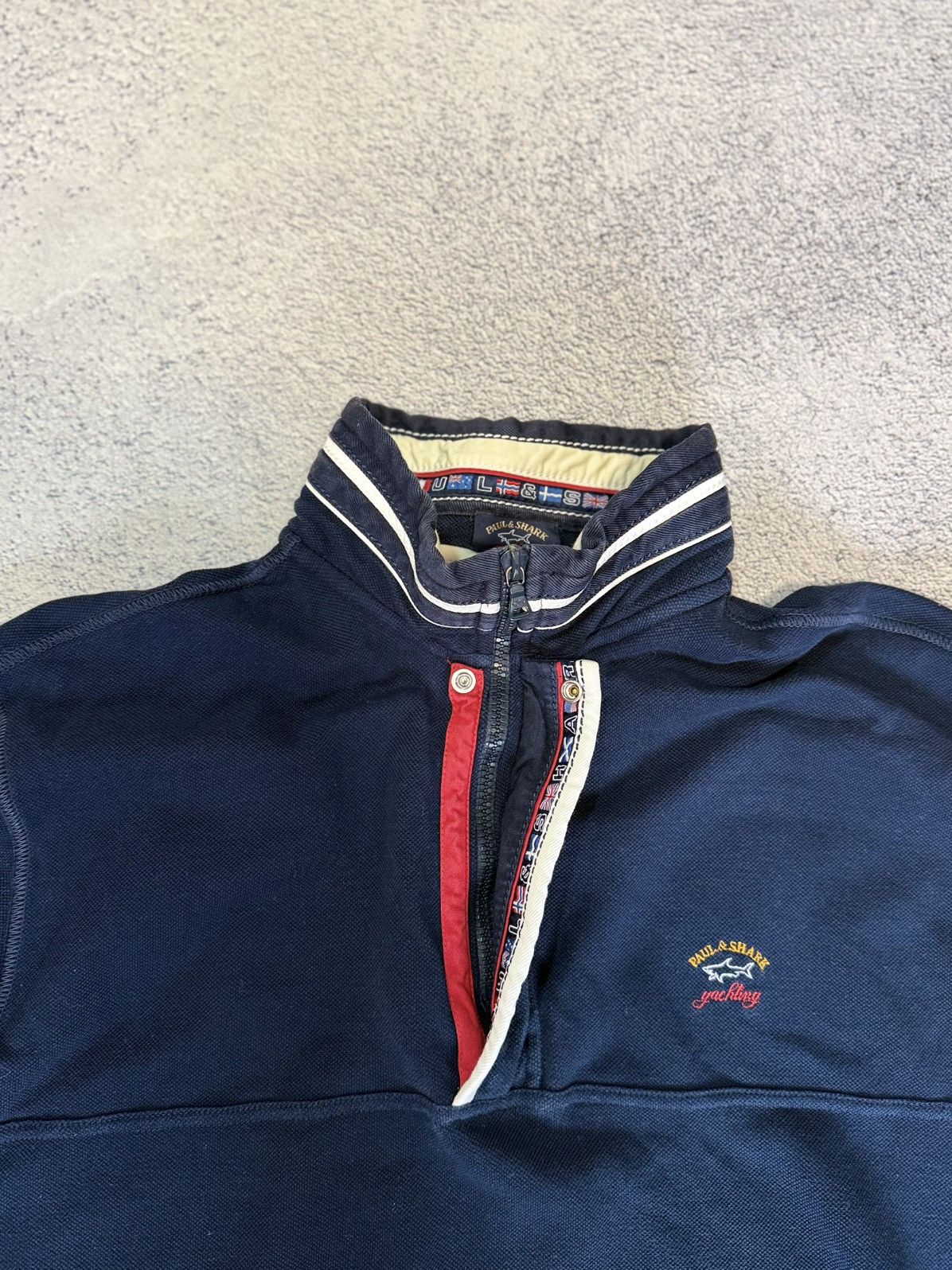 Paul & Shark Paul & Shark Yachting Half Zip Sweatshirt XL Vintage Jumper Size US XL / EU 56 / 4 - 6 Thumbnail