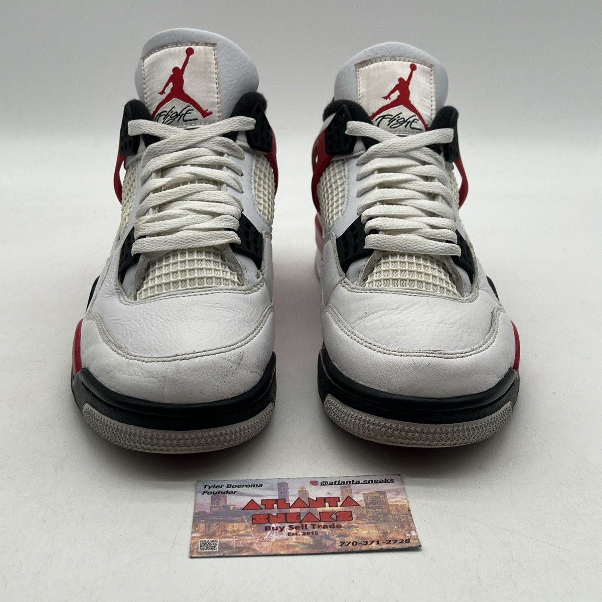 Jordan Brand Air Jordan 4 red cement Size US 8.5 / EU 41-42 - 2 Thumbnail