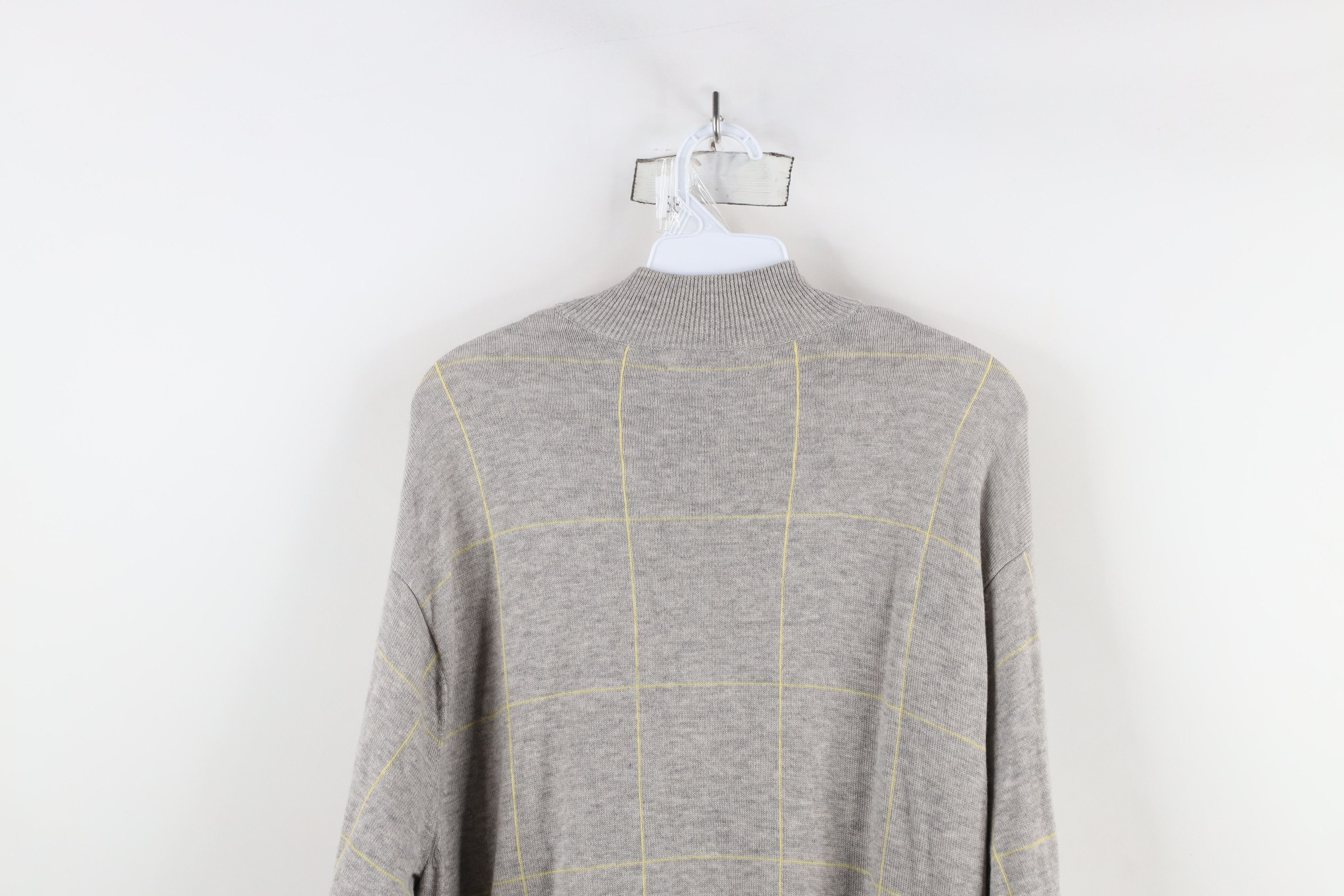 Peter Millar × Vintage Peter Millar Cashmere Knit Half Zip Pullover Sweater Gray Size US L / EU 52-54 / 3 - 12 Thumbnail