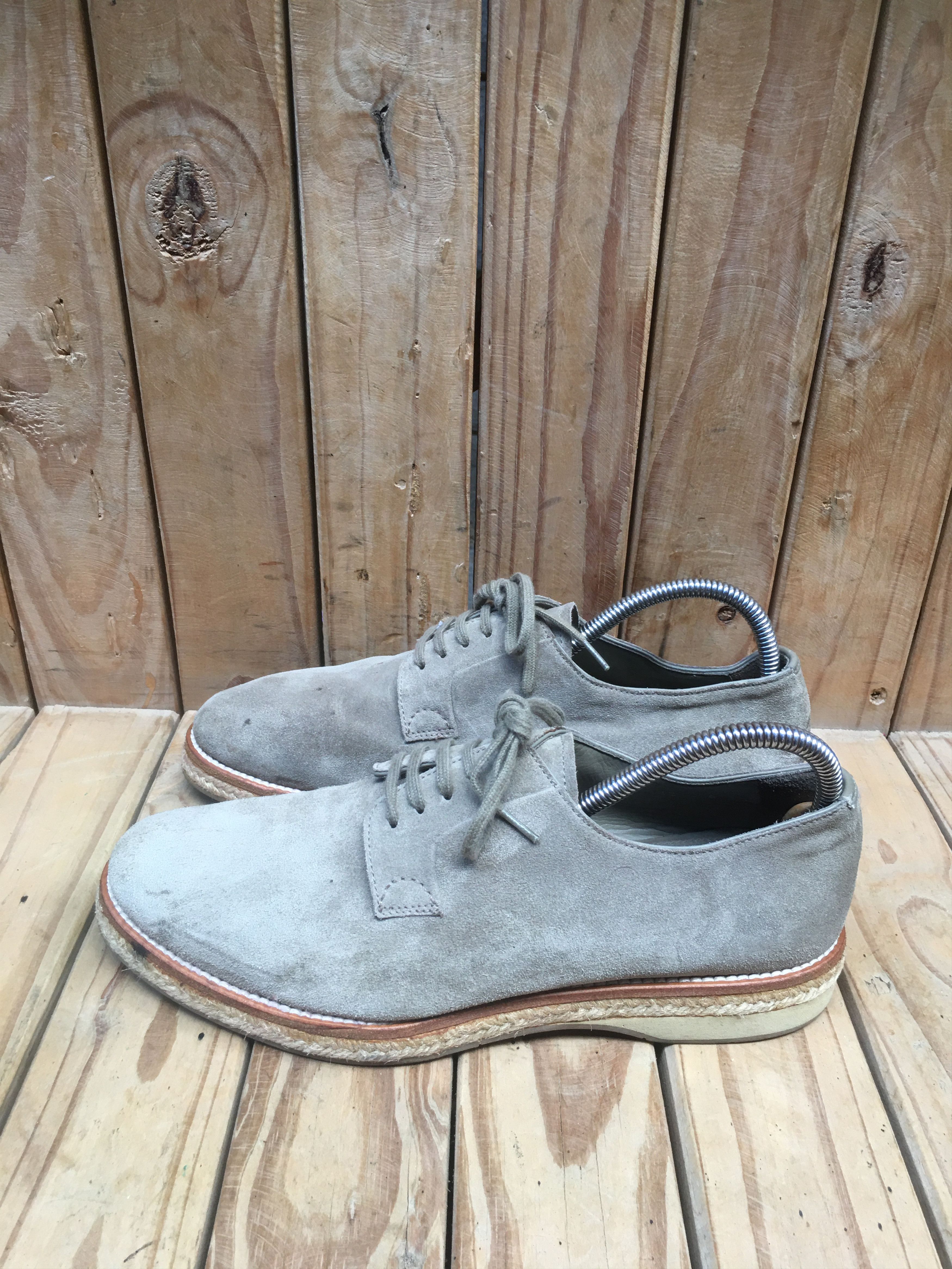 Prada Prada derby Mens Grey suede Leather Shoes Size UK 6 Size US 7 / EU 40 - 11 Thumbnail