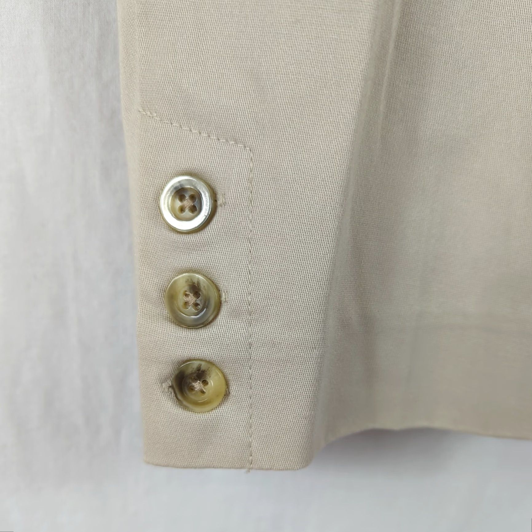 Vintage Studio Works Women's Capri Pants Beige 6 Petite NWT Capri Pants Straight Leg 18.5" Inseam Size 28" / US 6 / IT 42 - 4 Thumbnail