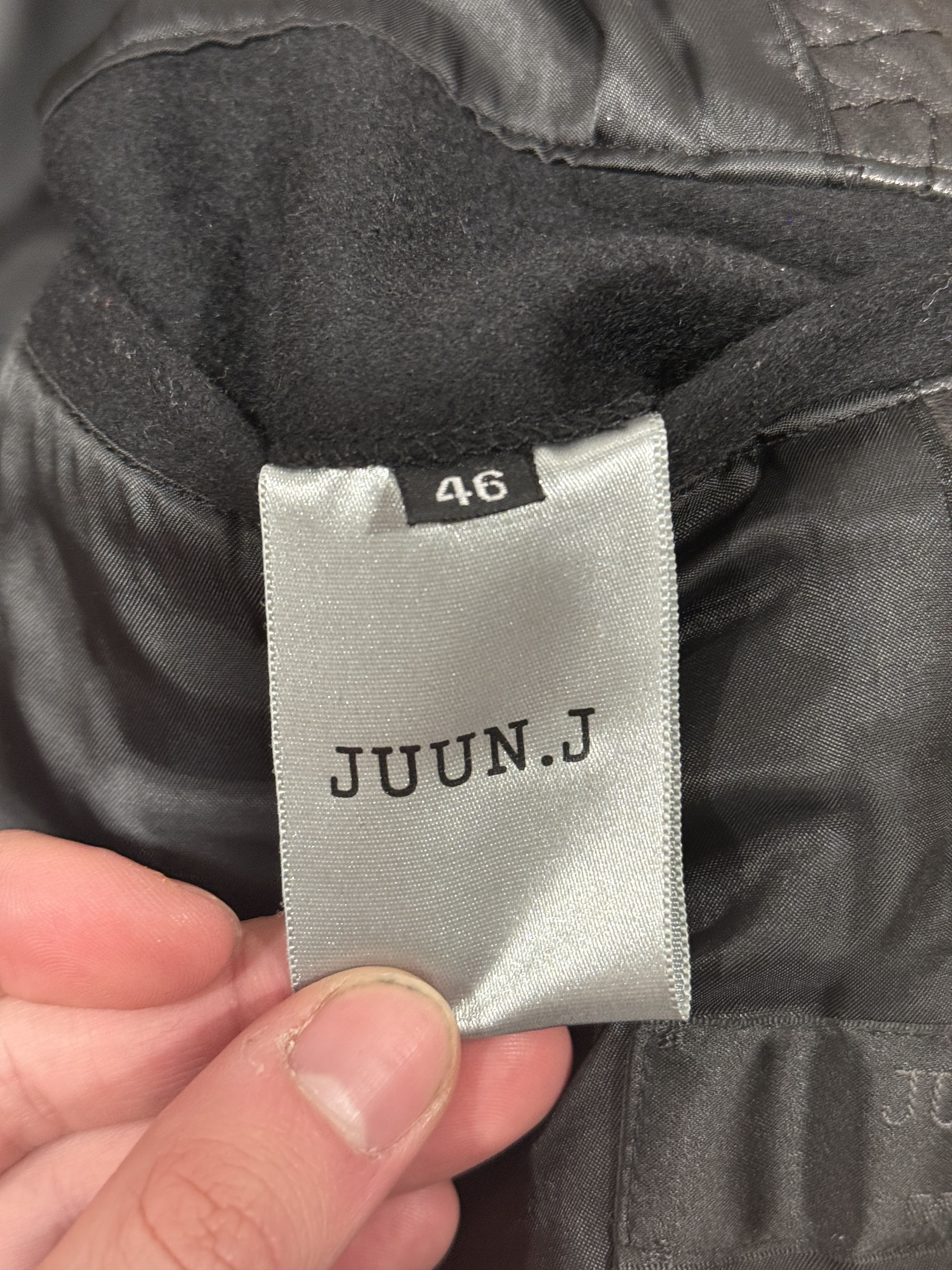 Juun.J Wool & Leather Biker Jacket Size US S / EU 44-46 / 1 - 3 Thumbnail