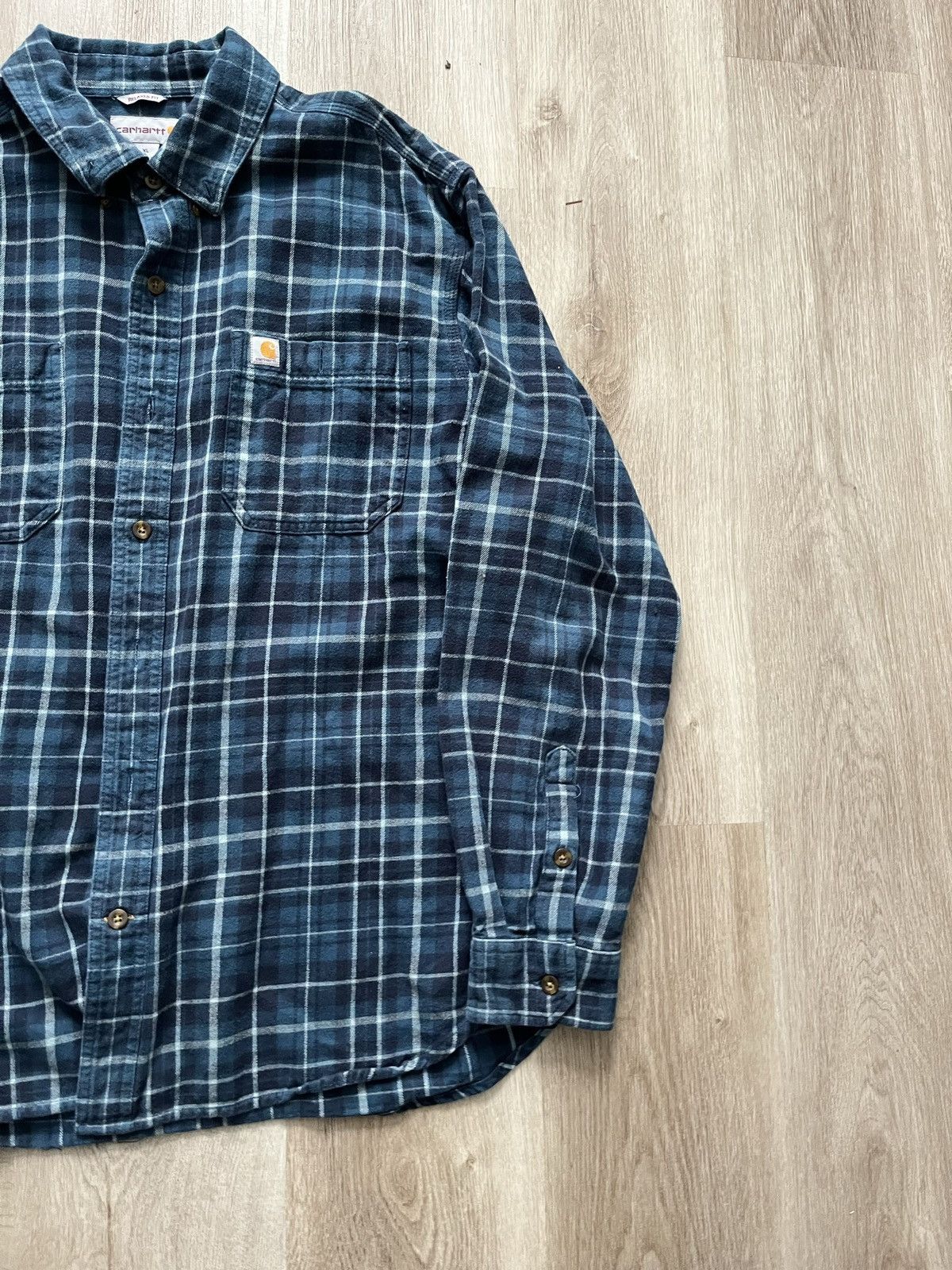 Carhartt Vintage Carhartt Flannel Shirt Size US XL / EU 56 / 4 - 4 Thumbnail