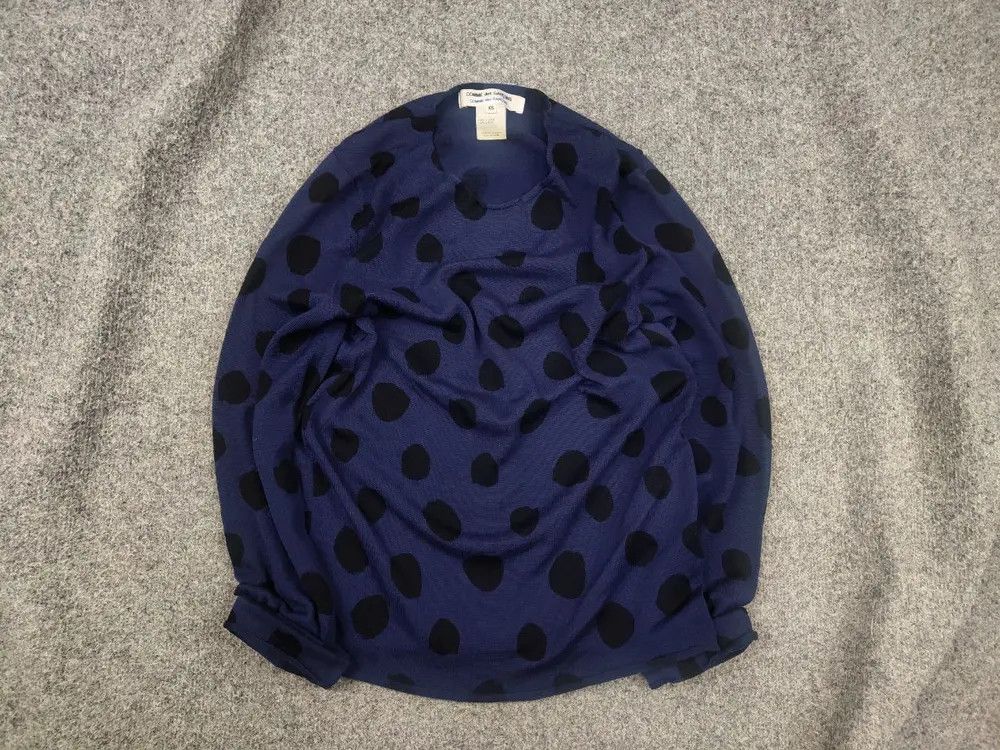 Comme des Garcons Vintage COMME des GARCONS Dot Printed Wool Knit Sweater Size US XS / EU 42 / 0 - 1 Thumbnail