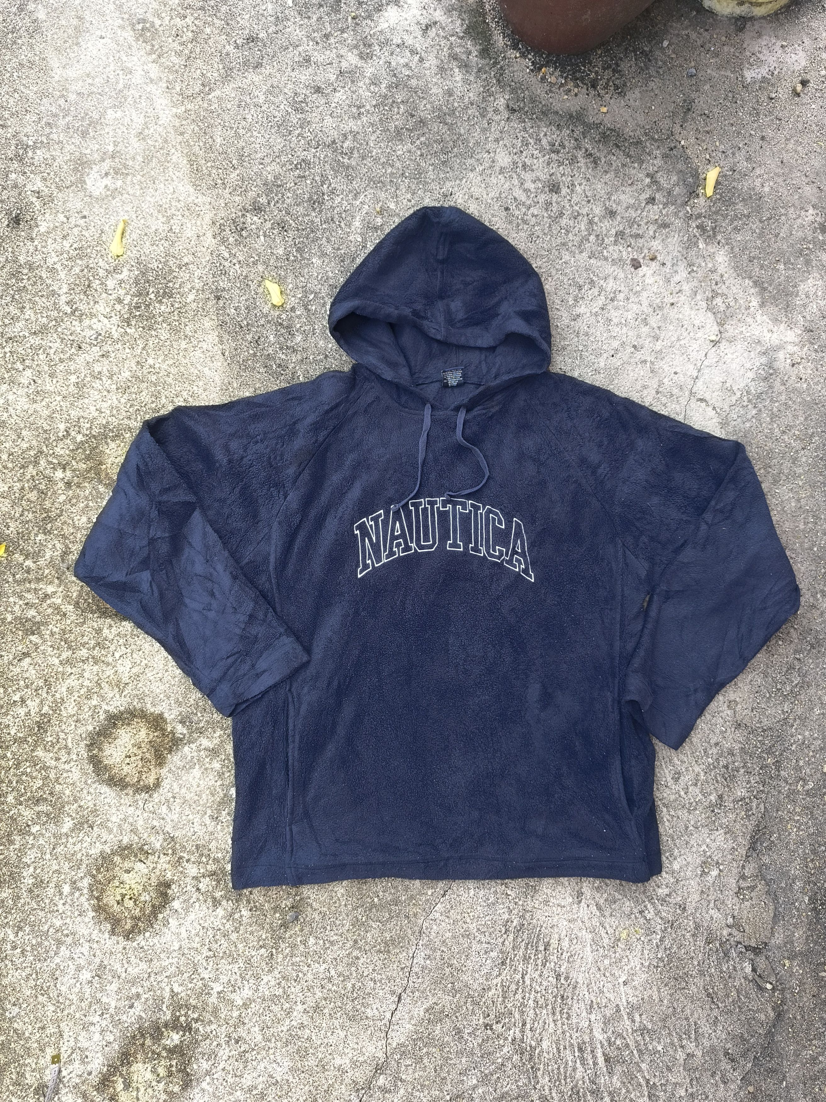 Nautica × Vintage Vintage Nautica hoodie fleece spell out Size US L / EU 52-54 / 3 - 1 Thumbnail