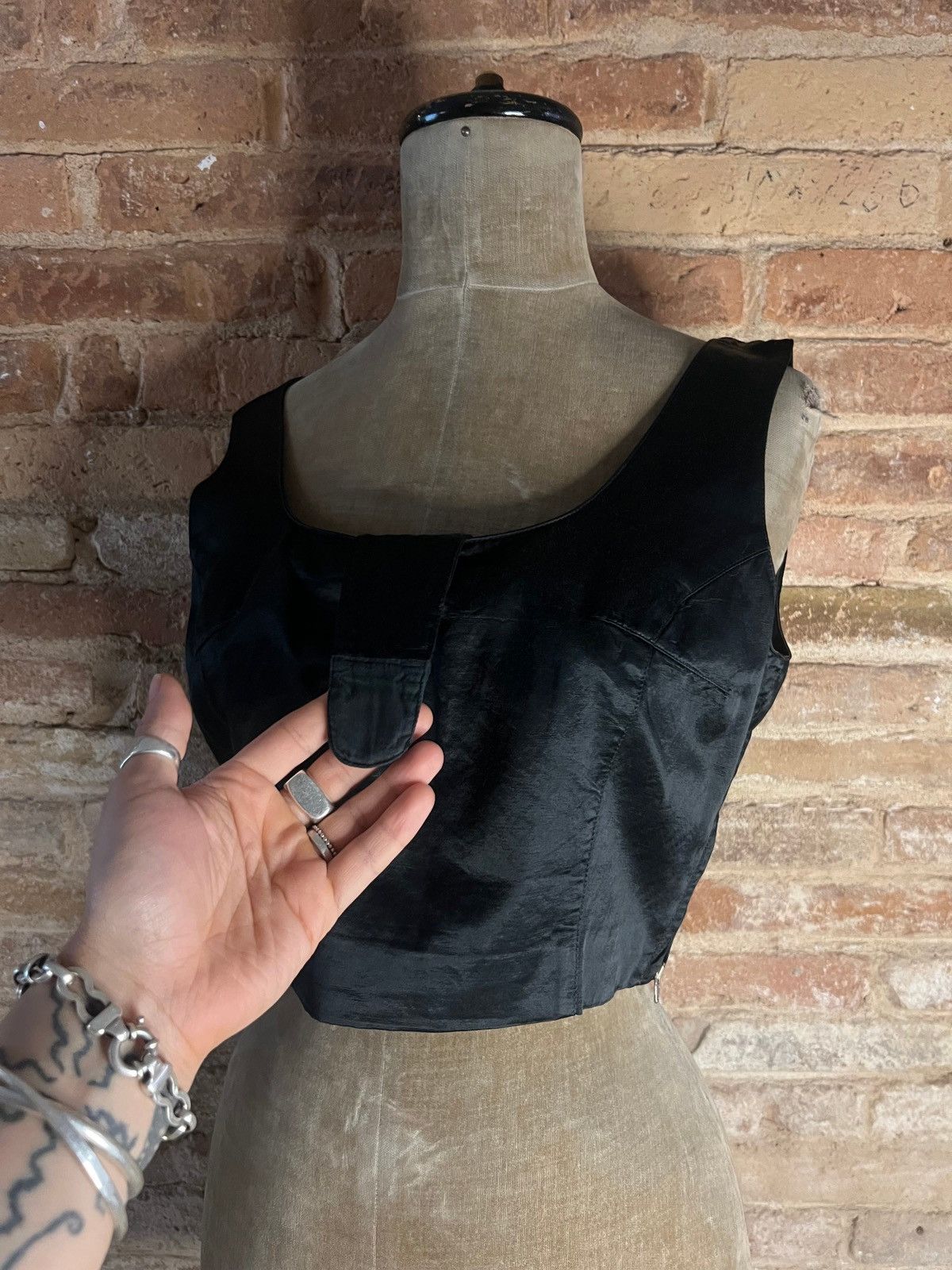 Maison Margiela A/W 1995 BLACK SATIN CORSET Size M / US 6-8 / IT 42-44 - 5 Thumbnail