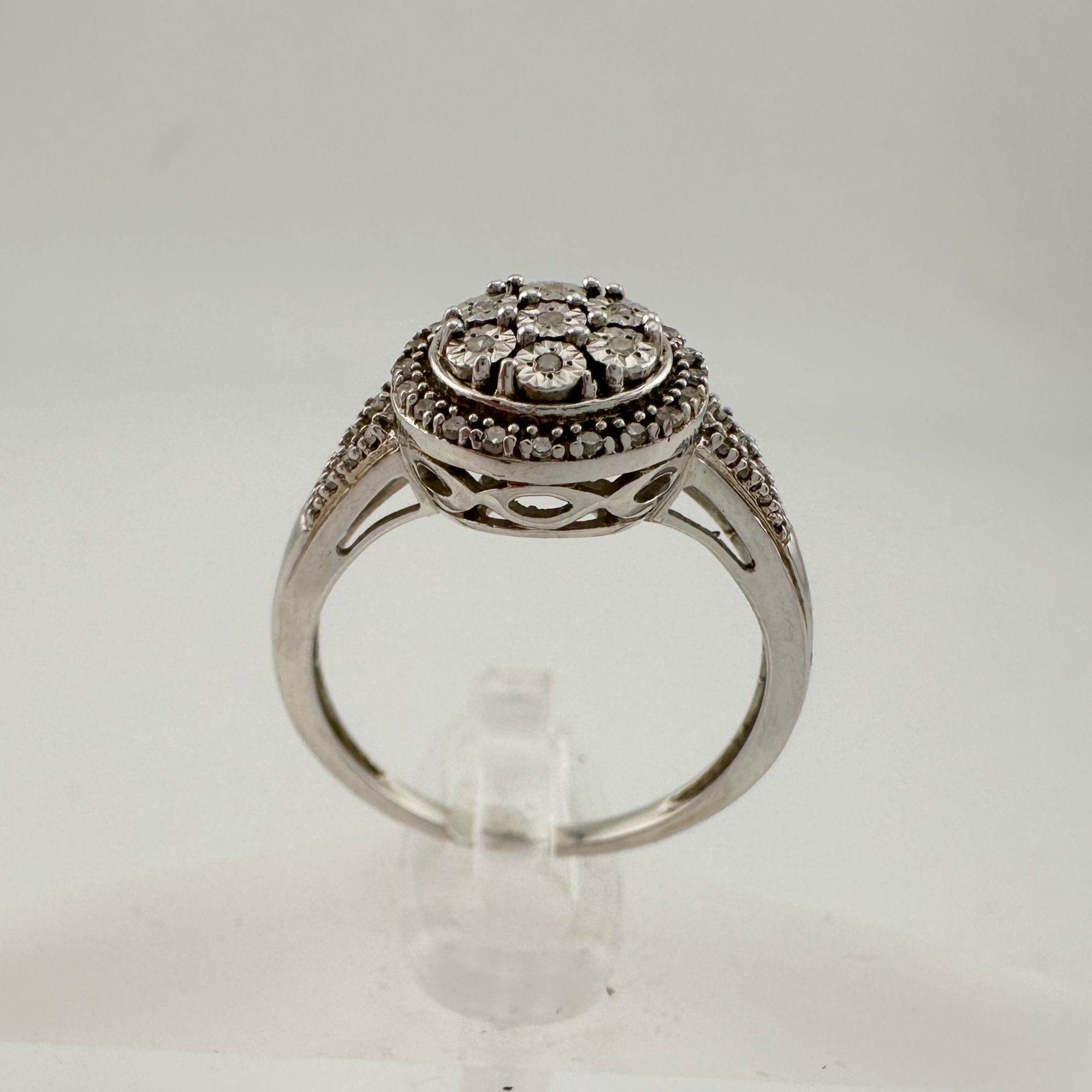 Other Pretty Round Natural Diamond Ring Size 7 Size ONE SIZE - 4 Thumbnail