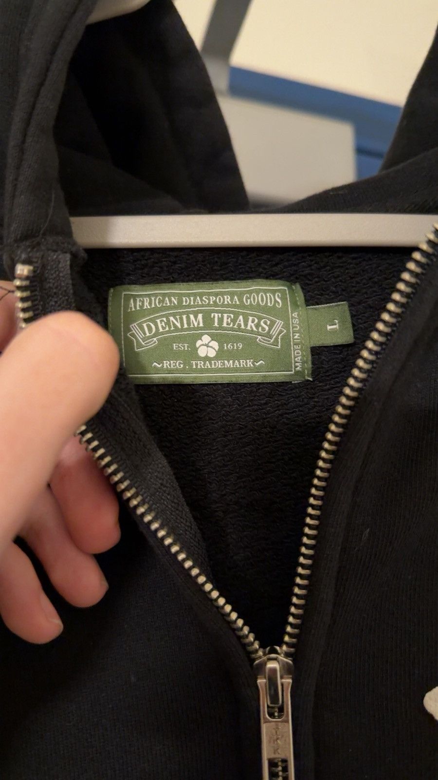 DENIM TEARS Denim Tears Denim University Zip Hoodie Size US L / EU 52-54 / 3 - 5 Thumbnail