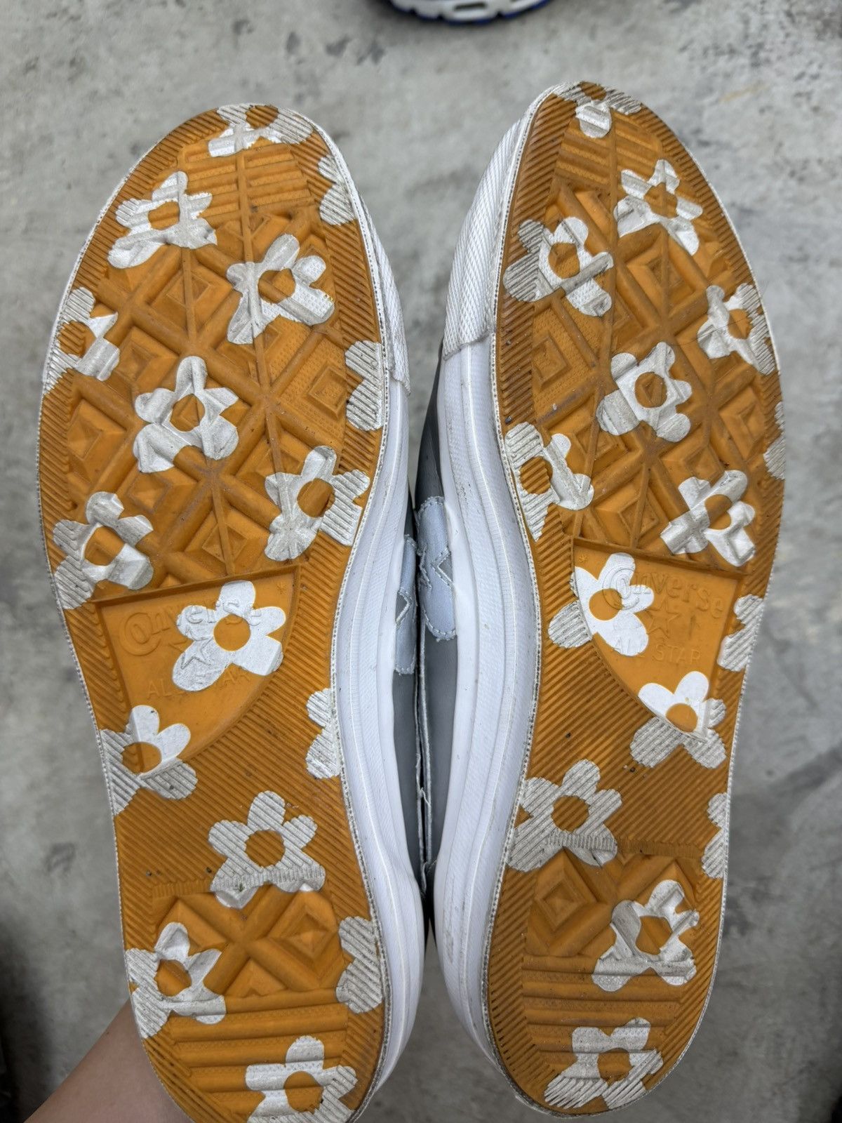 Converse × Golf le Fleur SAMPLE RARE Converse Golf le Fleur OX Metallic Silver Size US 11 / EU 44 - 4 Thumbnail