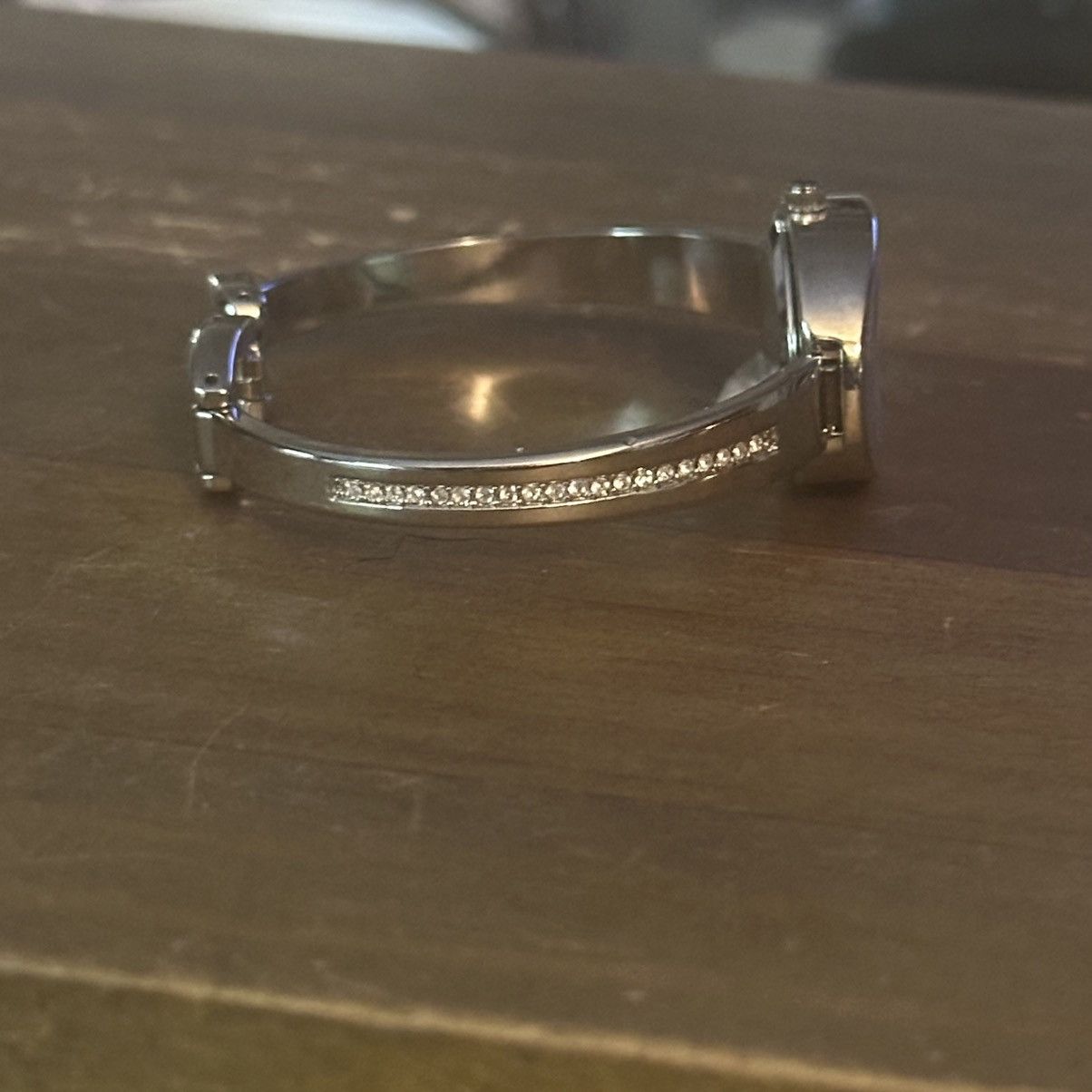 Gloria Vanderbilt Vintage Gloria Vanderbilt silver tone rhinestone band watch Size ONE SIZE - 6 Thumbnail