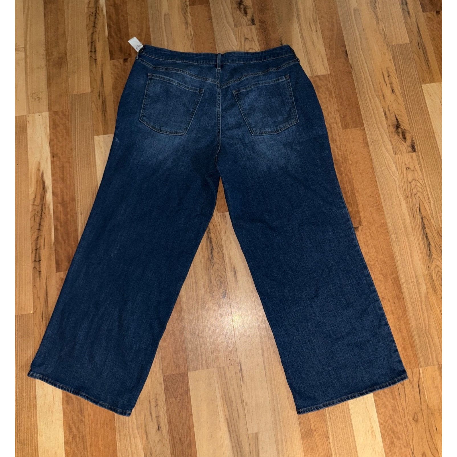 Old Navy Old Navy Womens High-Rise Wide-Leg Blue Jeans Size 20 Cotton Size 42" / US 20 - 2 Thumbnail