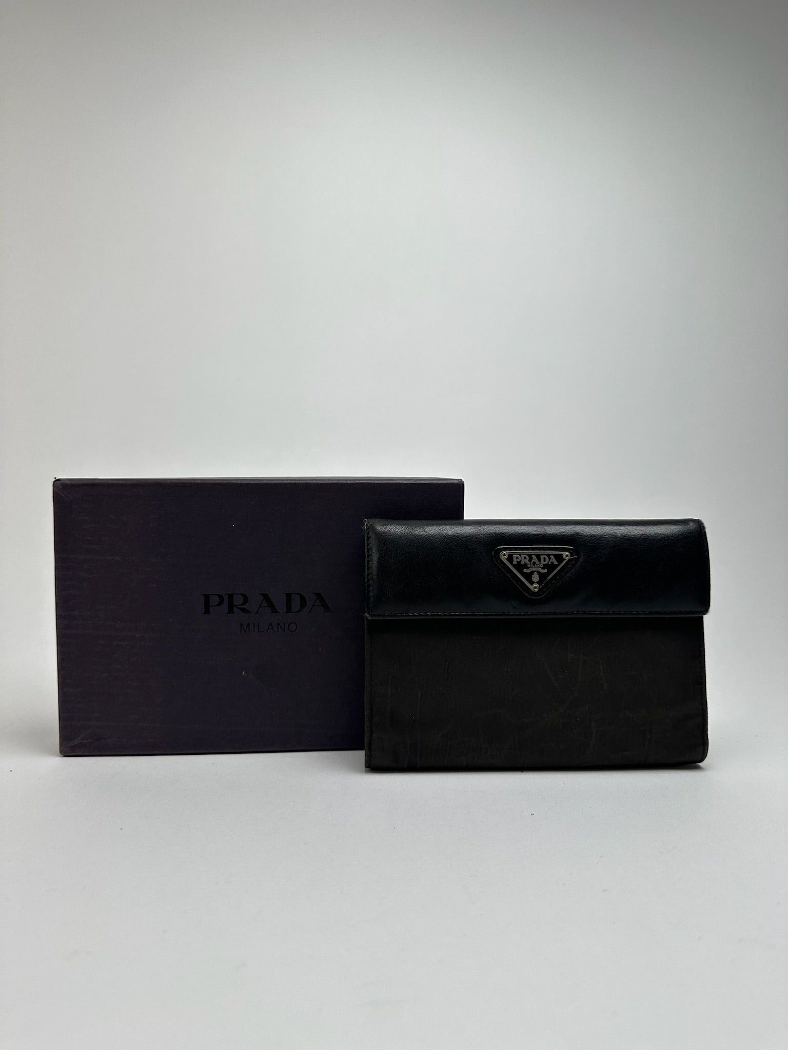 Prada Vintage Leather wallet Black Size ONE SIZE - 1 Thumbnail