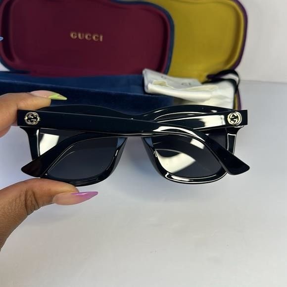 Gucci New Authentic GUCCI Square Frame Sunglasses GG0326S Black Size ONE SIZE - 2 Thumbnail