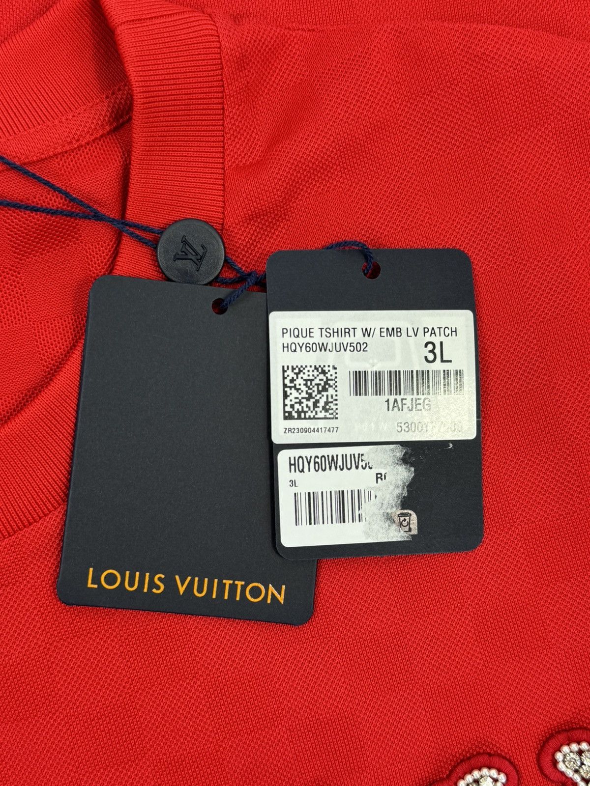 Louis Vuitton CRYSTAL PATCH LOGO T-SHIRT 1AFJEG Size US XXL / EU 58 / 5 - 7 Thumbnail