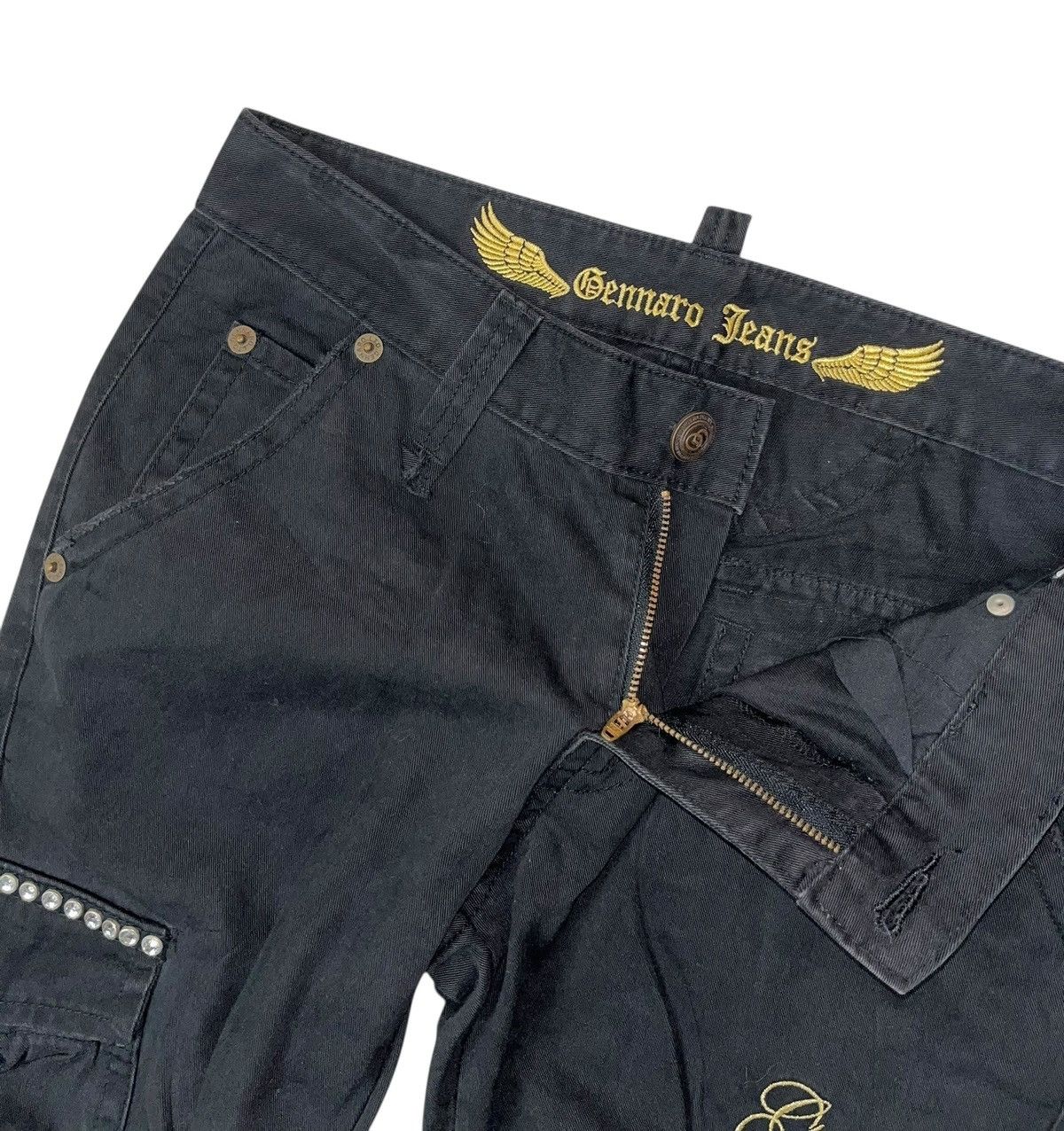 Japanese Brand Flare Japanese Brand Gennaro Jeans Cargo Casual Pants Size US 30 / EU 46 - 12 Thumbnail