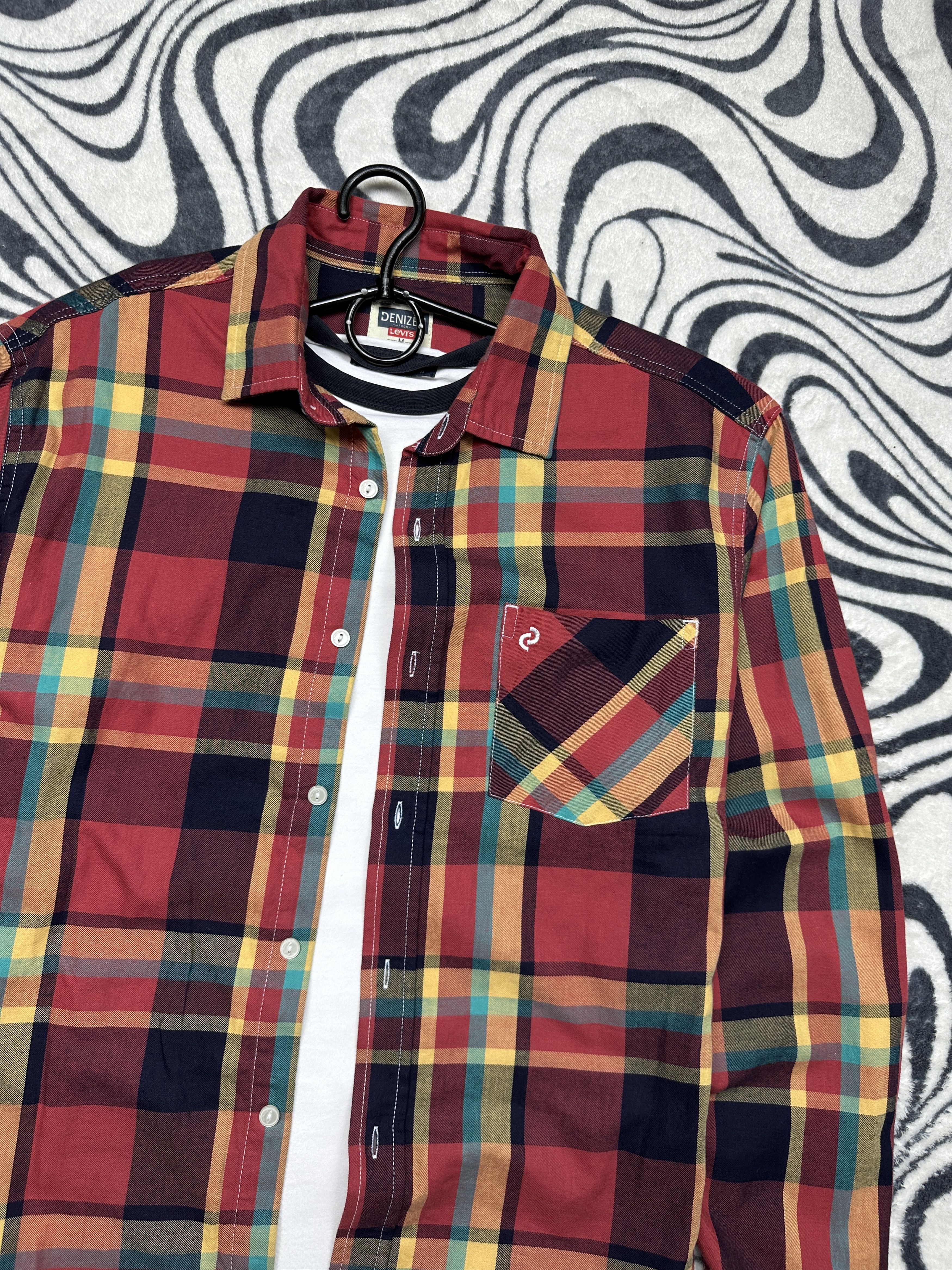 Levi's Levi's Denizen Mens Flannel Plaid Shirt Size US M / EU 48-50 / 2 - 2 Thumbnail