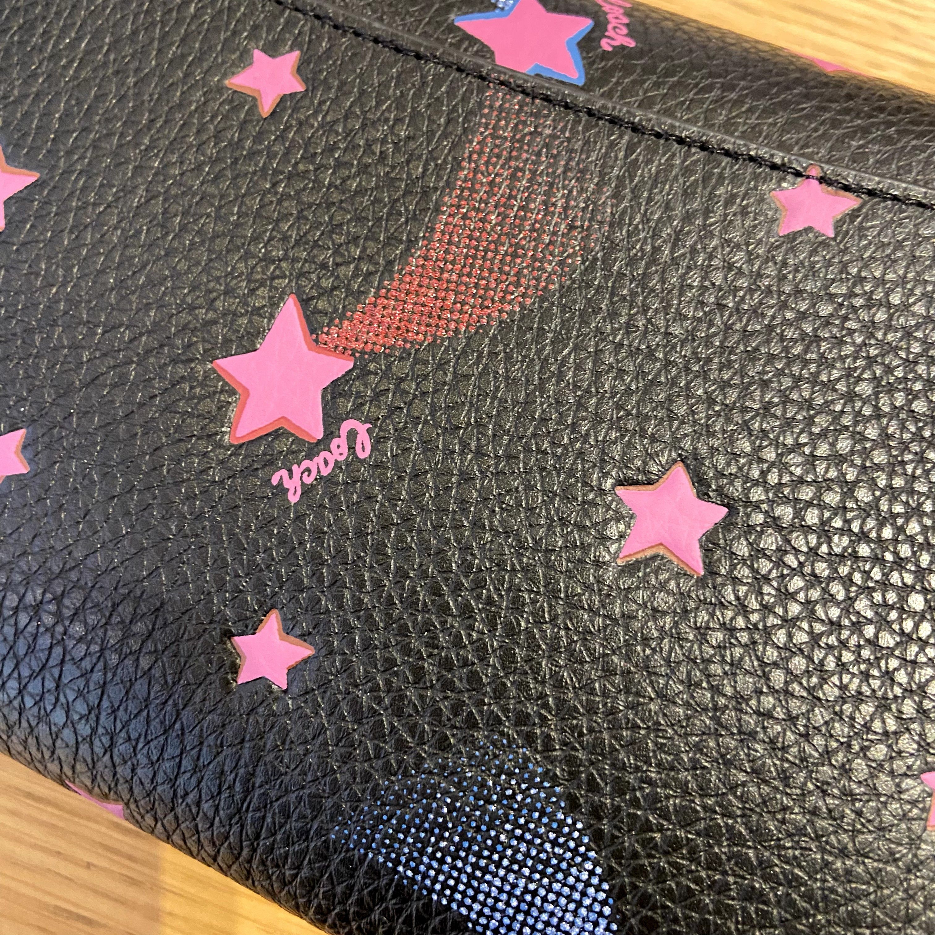 NWT coach Tammie Clutch Crossbody With Disco selling Star Print