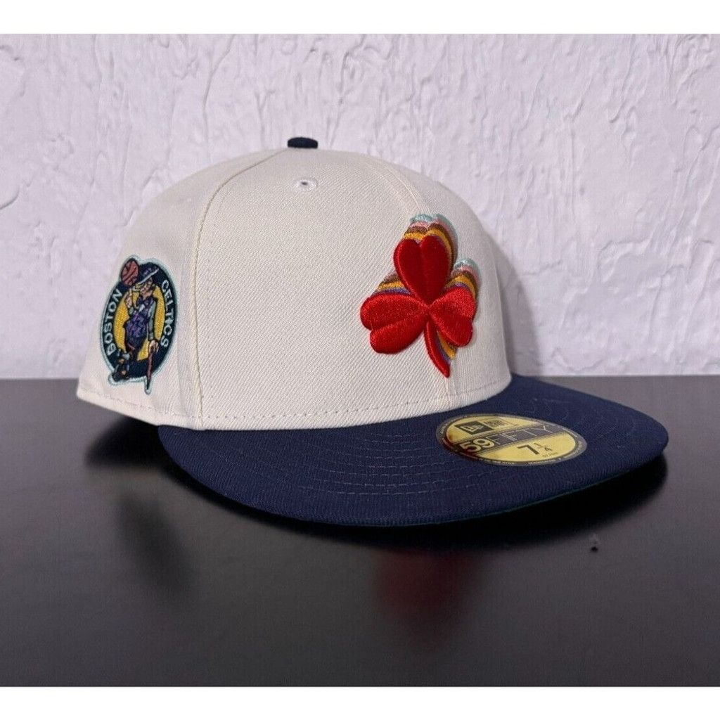 MyFitteds × New Era 7 1/4 Boston Celtics x MyFitteds Fitted Hat - Necco Shamrock Size ONE SIZE - 1 Thumbnail