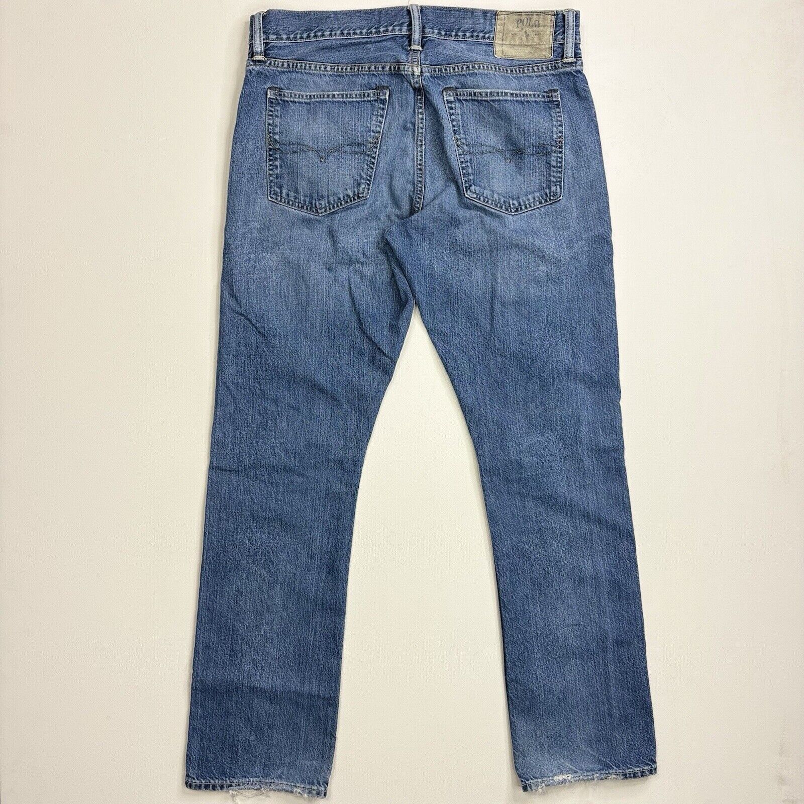 Polo Ralph Lauren Polo Ralph Lauren 018 Jeans Mens 34x32 Blue Distressed Denim Size US 34 / EU 50 - 7 Thumbnail
