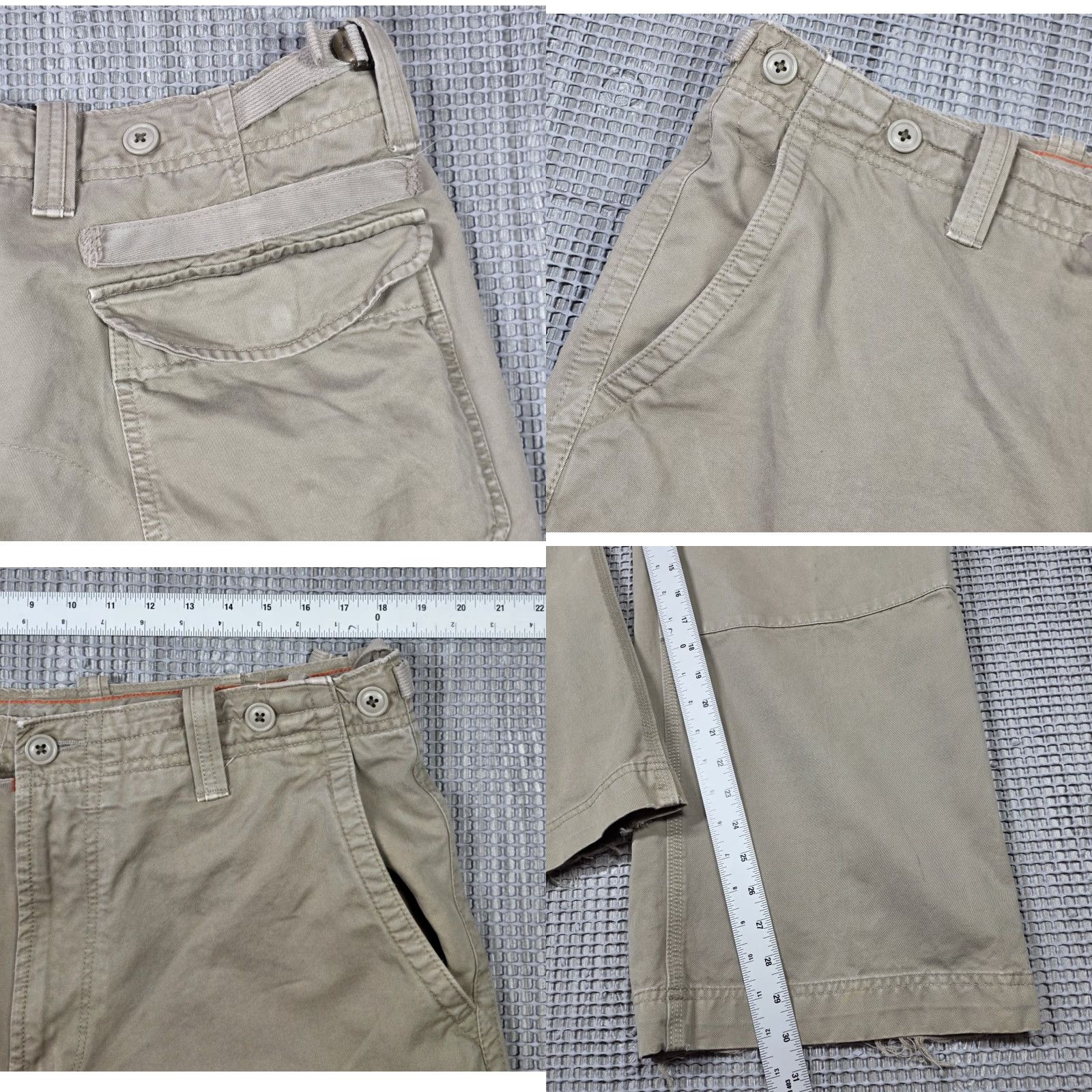 Gap VINTAGE Gap Cargo Pants Mens 36x30 Baggy Military Army Beige 90s Y2K Grunge Hip Hop Skater Cargo Pants Mens Beige Size US 36 / EU 52 - 10 Thumbnail