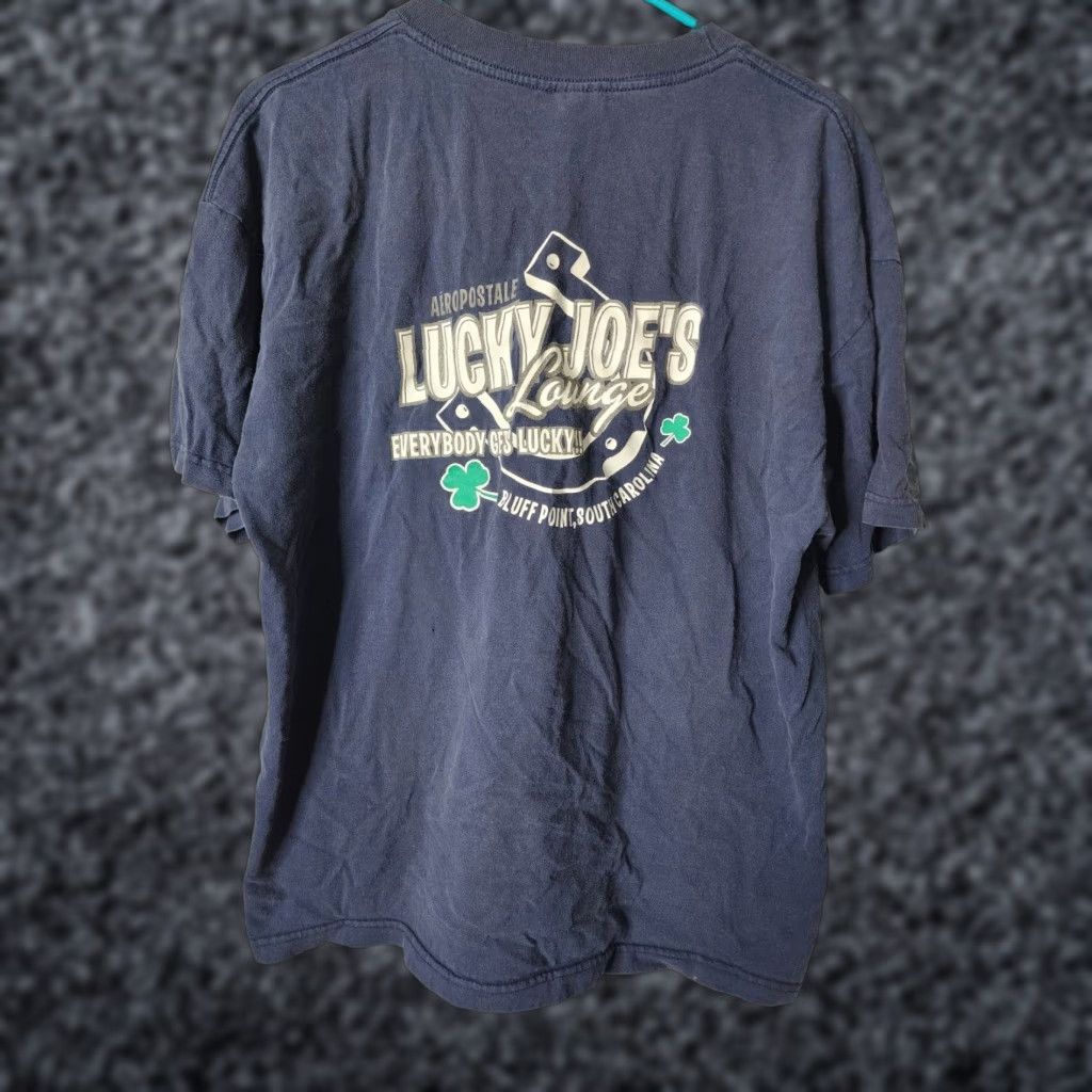 Aeropostale VINTAGE Aeropostle T-Shirt United We Stand Crew Neck Short Sleeve Men's XL Blue Double-Sided 90s Distressed Jewelry? Size US XL / EU 56 / 4 - 1 Thumbnail