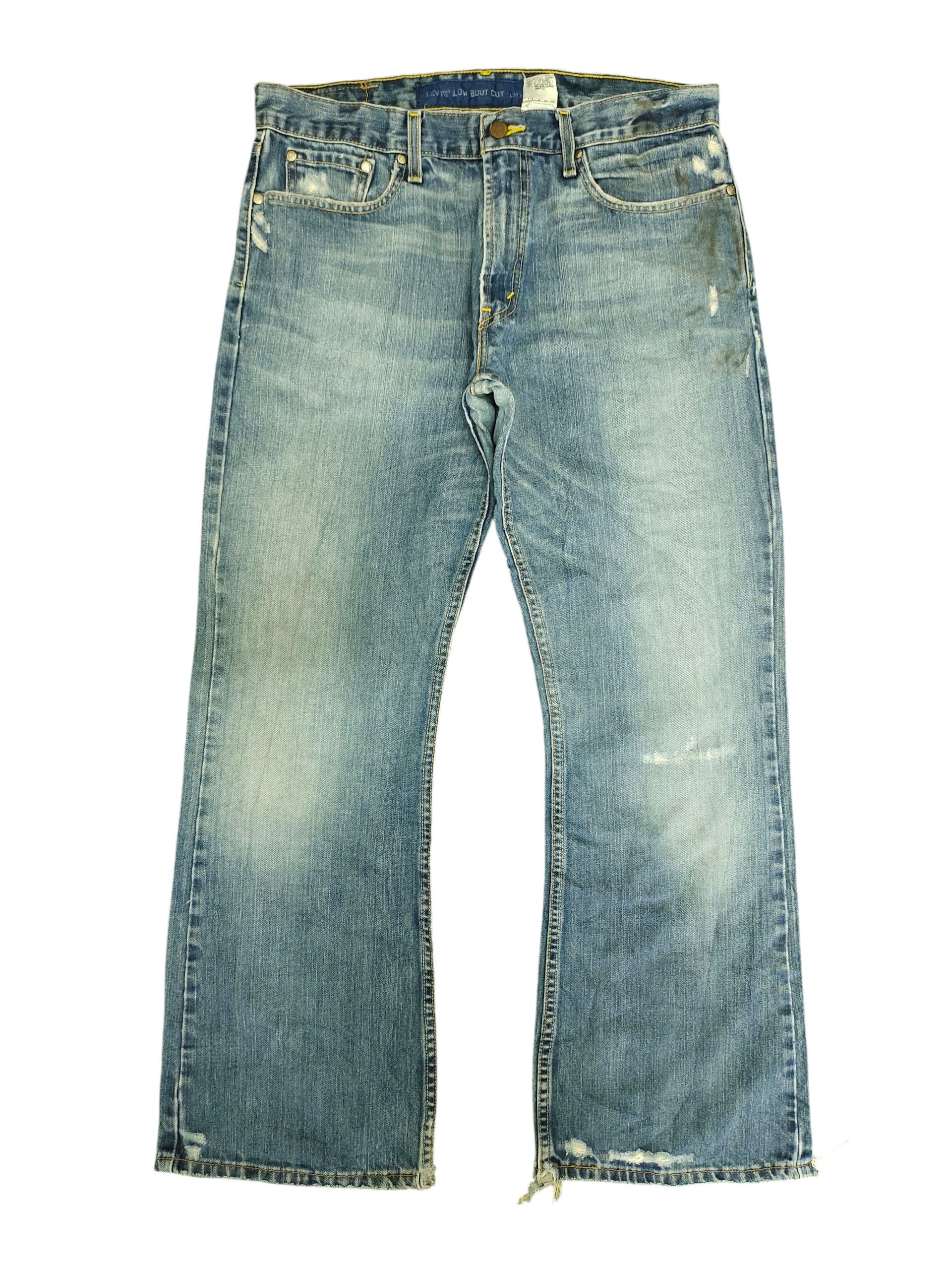 If Six Was Nine Flare Jeans Levis 527 Low Boot Cut Denim Distress Faded Size US 34 / EU 50 - 1 Thumbnail