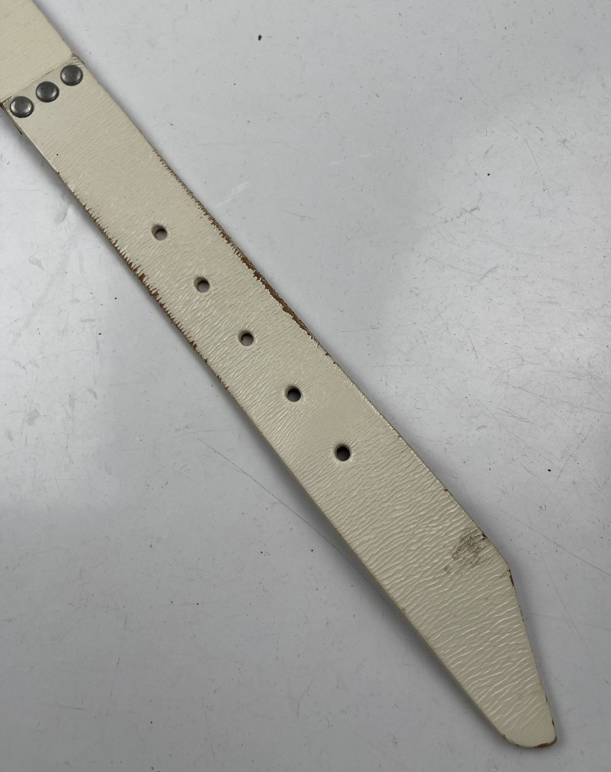 Japanese Brand studded leather belt tc39 Size 32 - 3 Thumbnail